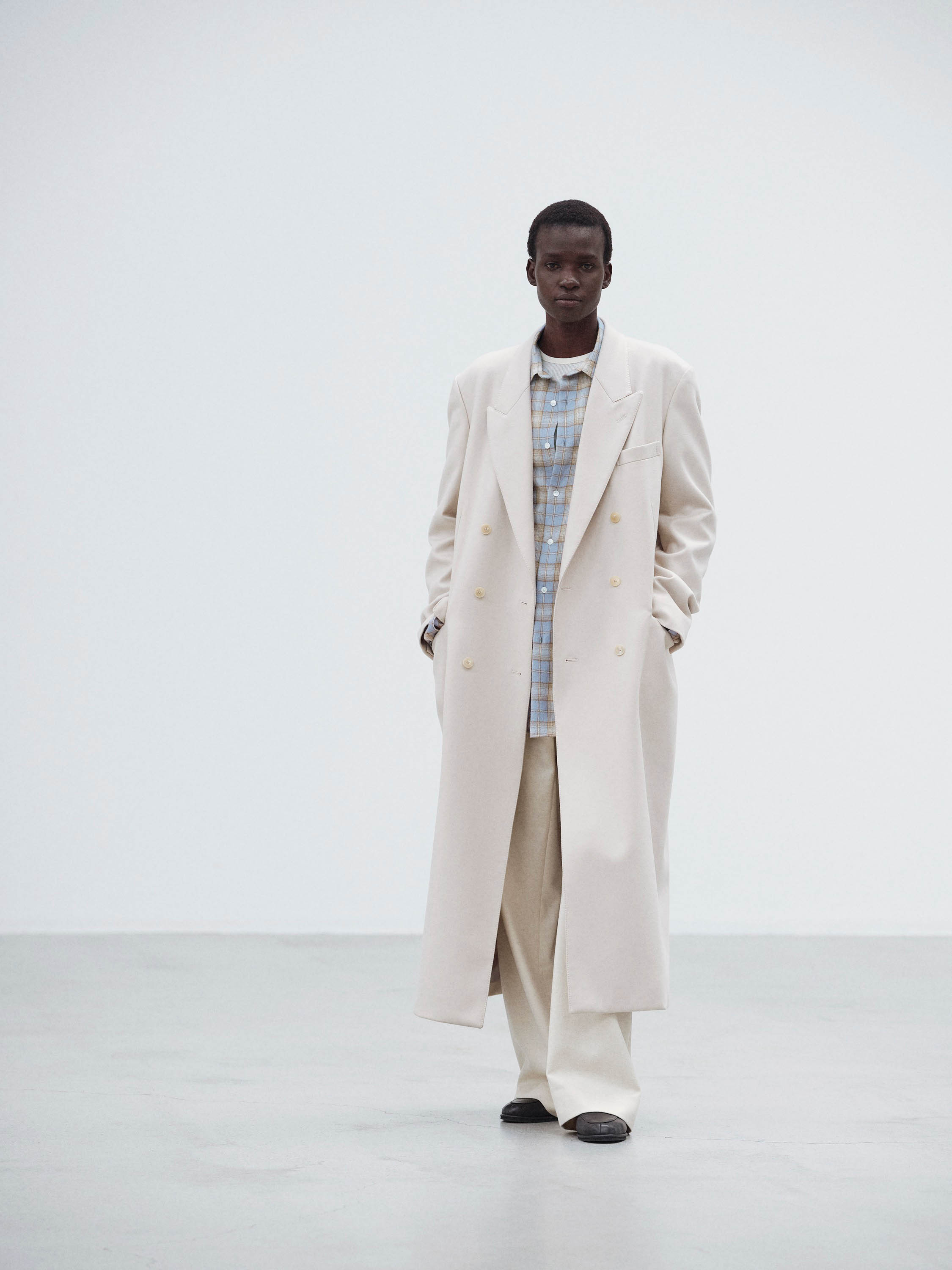 LIGHT MELTON CHESTERFIELD COAT 詳細画像 CREAM BEIGE 4