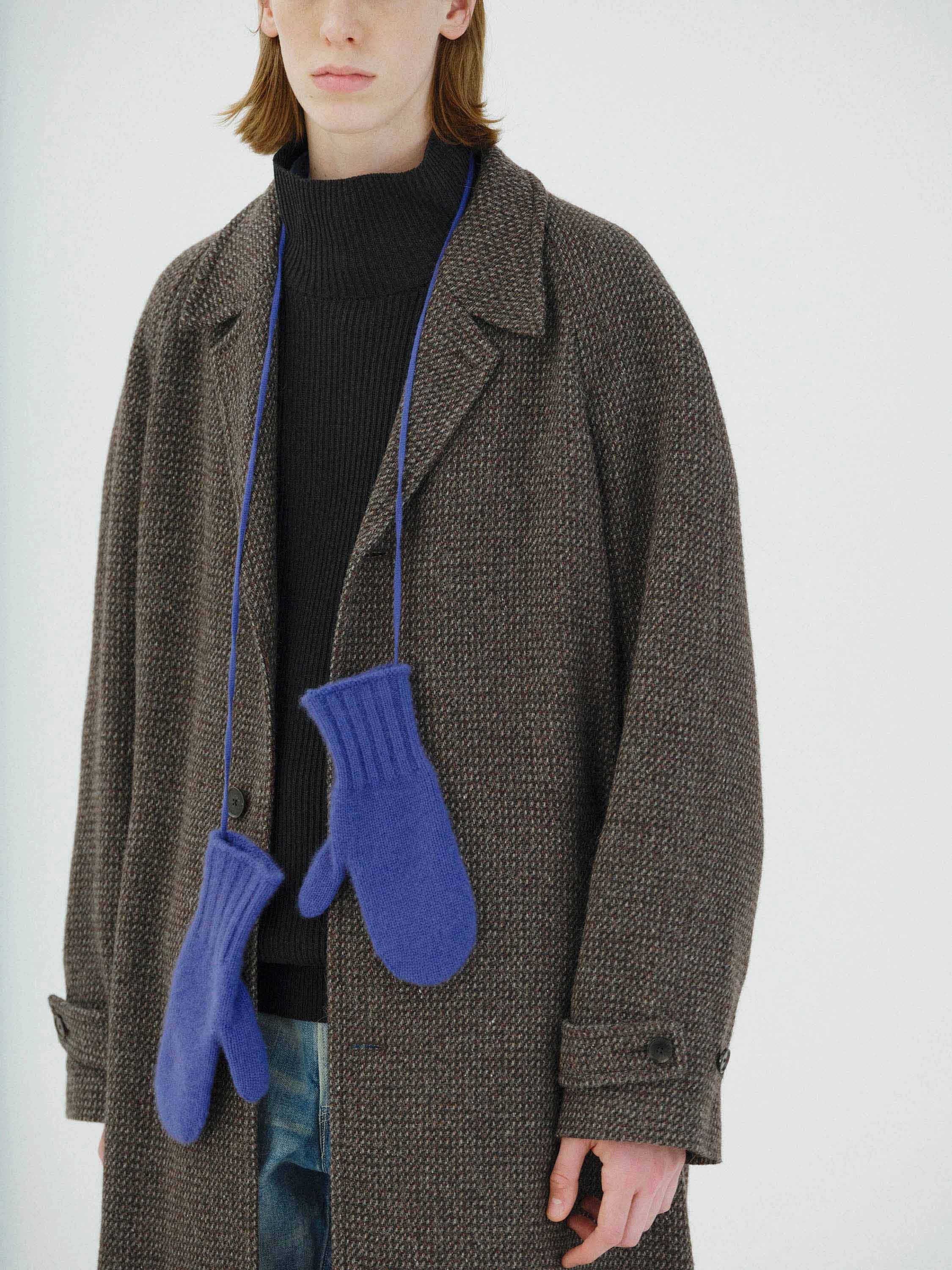 BABY CASHMERE KNIT MITTENS 詳細画像 ROYAL BLUE 2