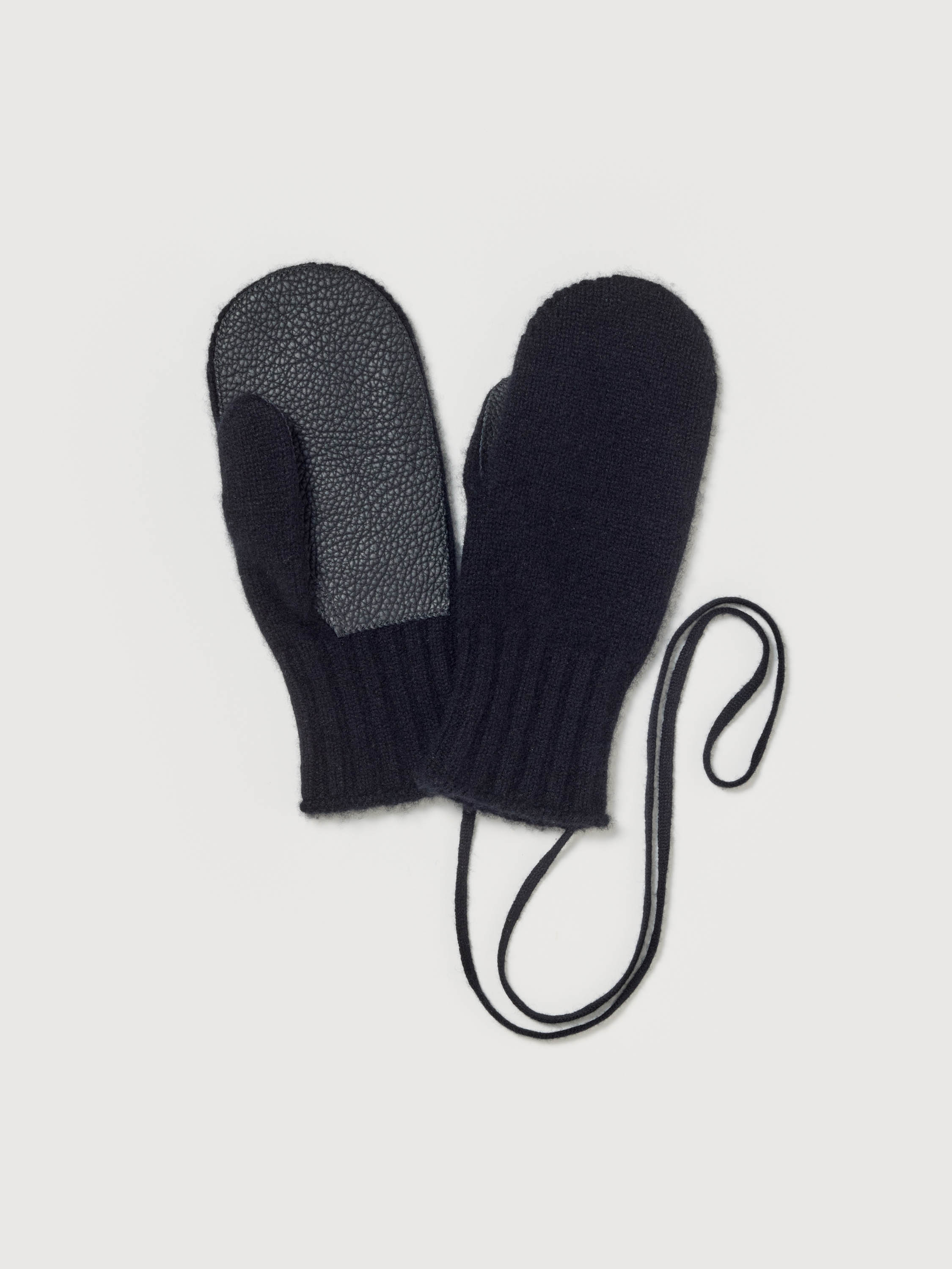 BABY CASHMERE KNIT MITTENS 詳細画像 TOP BLACK 1