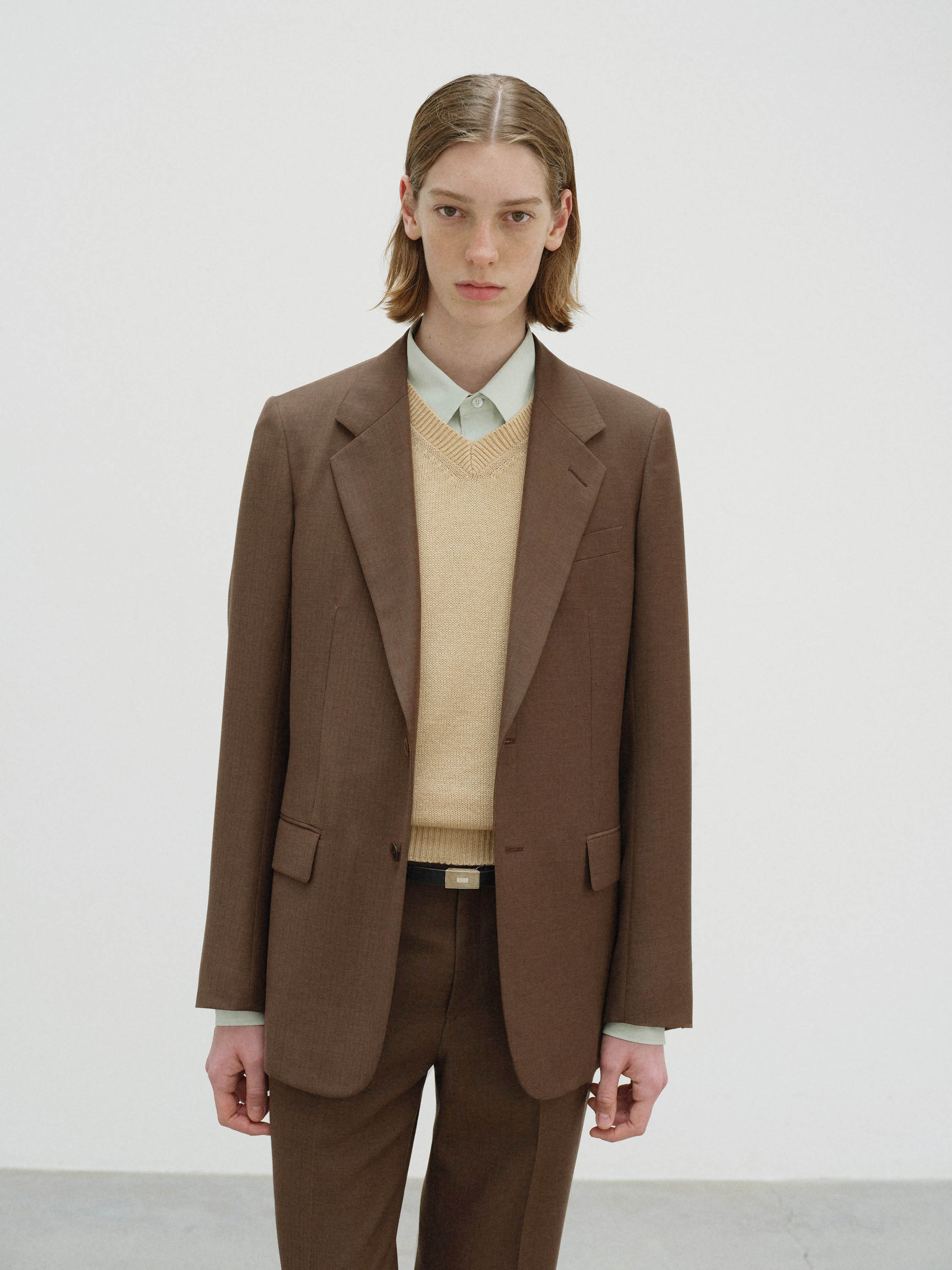 BLUEFACED WOOL JACKET 詳細画像 BROWN RED STRIPE 2