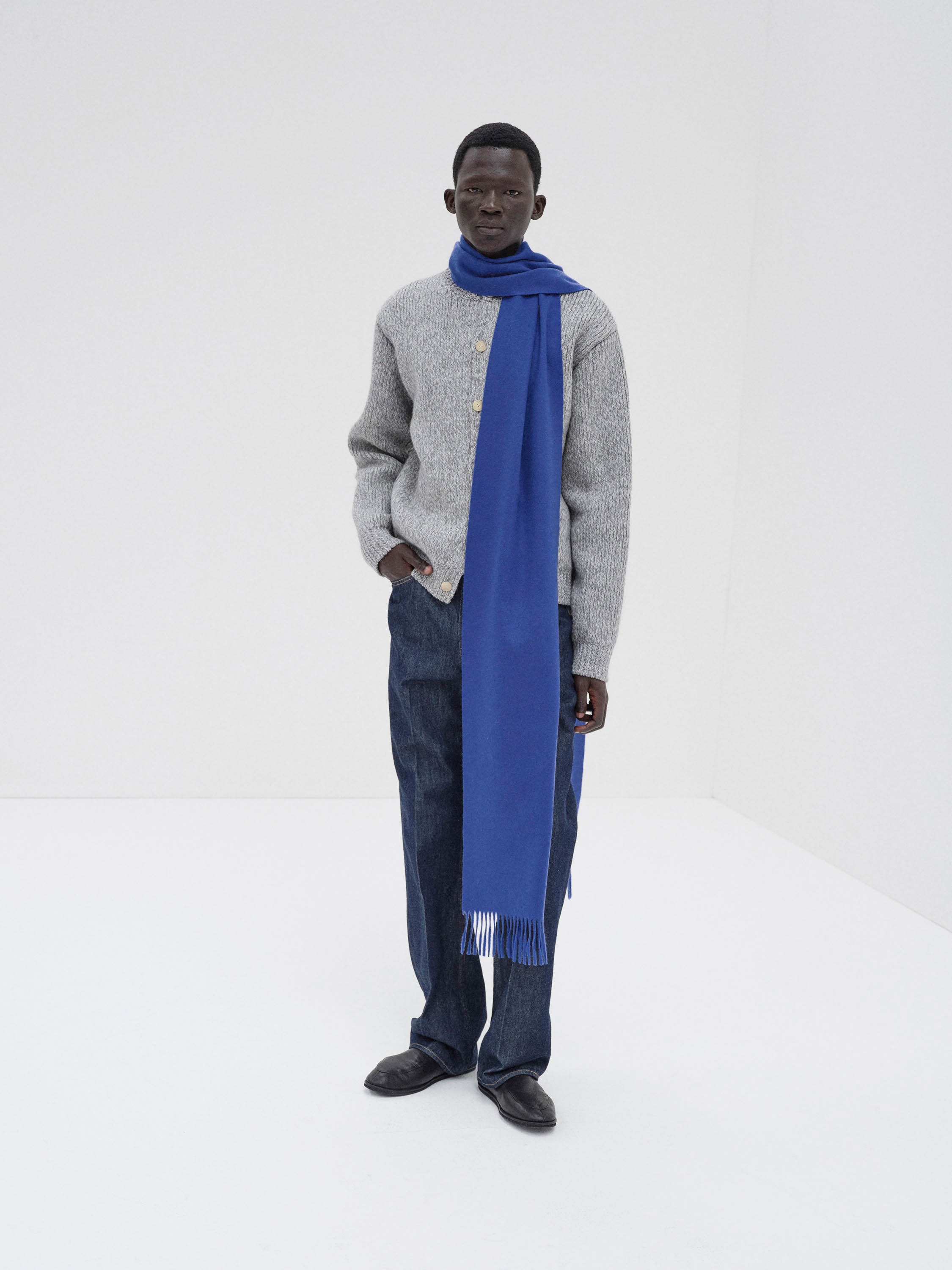 BABY CASHMERE LONG STOLE 詳細画像 ROYAL BLUE 3