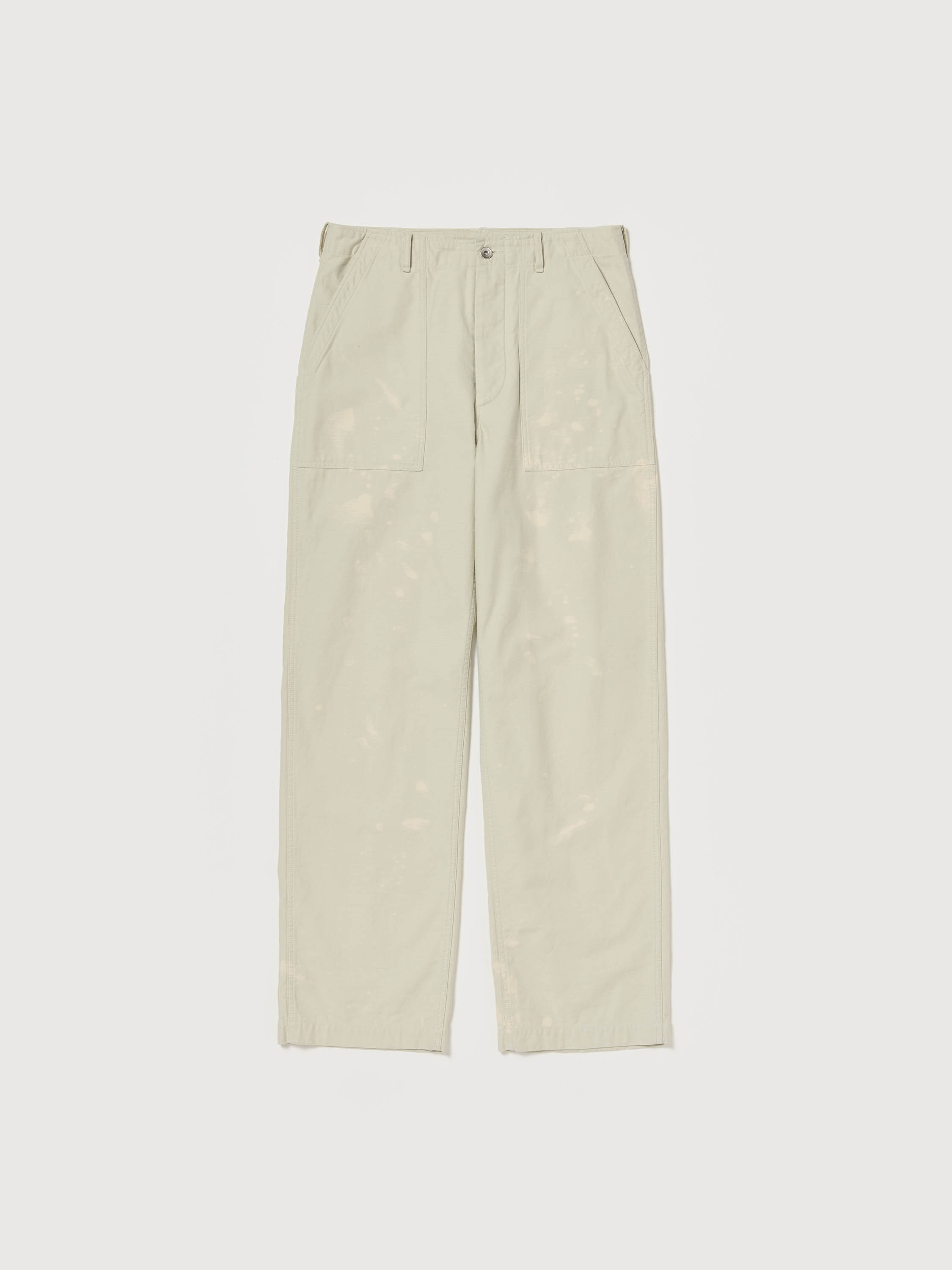 WASHED BAGGY SATIN BLEACHED BAKER PANTS 詳細画像 DUSTY IVORY 1
