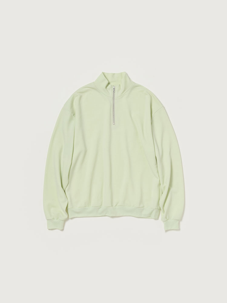 LIGHT WOOL SWEAT HALF ZIP P/O - AURALEE Official Website
