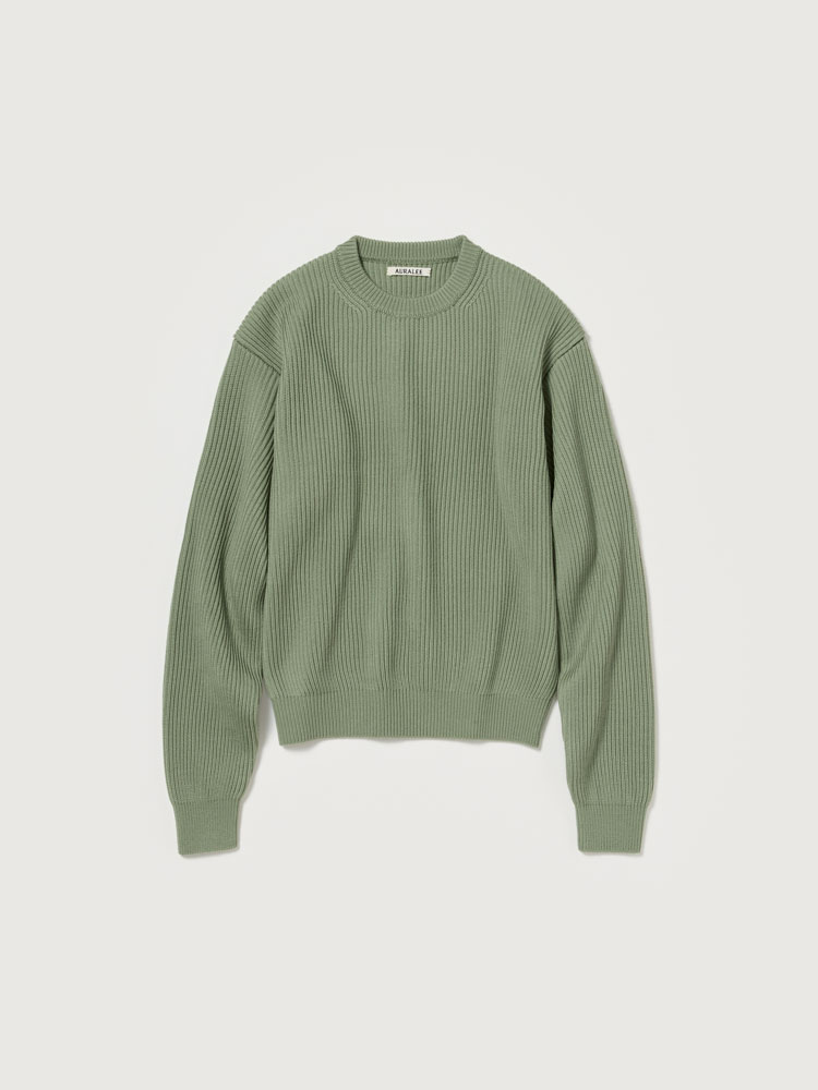 SUPER FINE WOOL SOFT RIB KNIT P/O