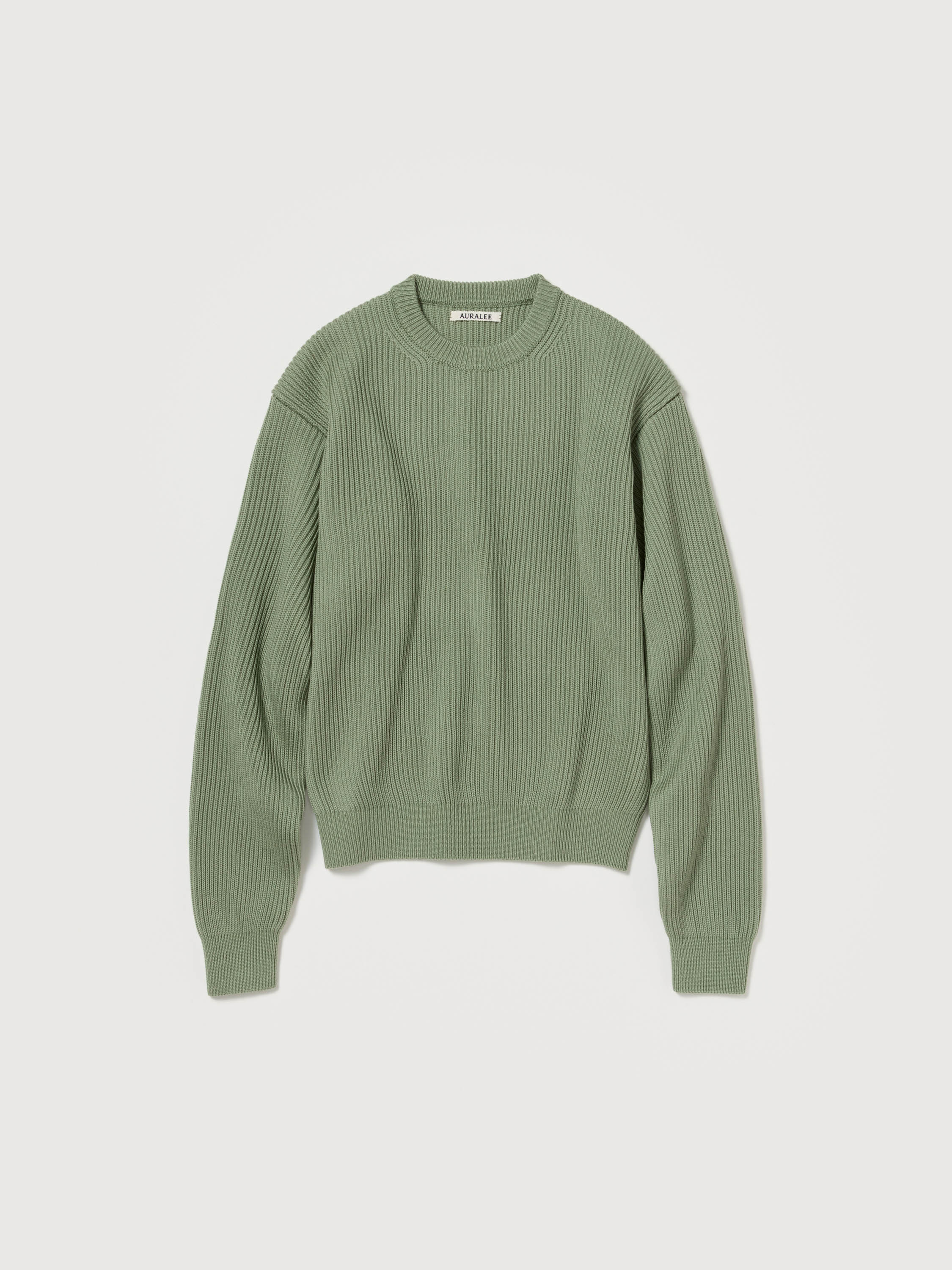 SUPER FINE WOOL SOFT RIB KNIT P/O 詳細画像 DUSTY GREEN 4