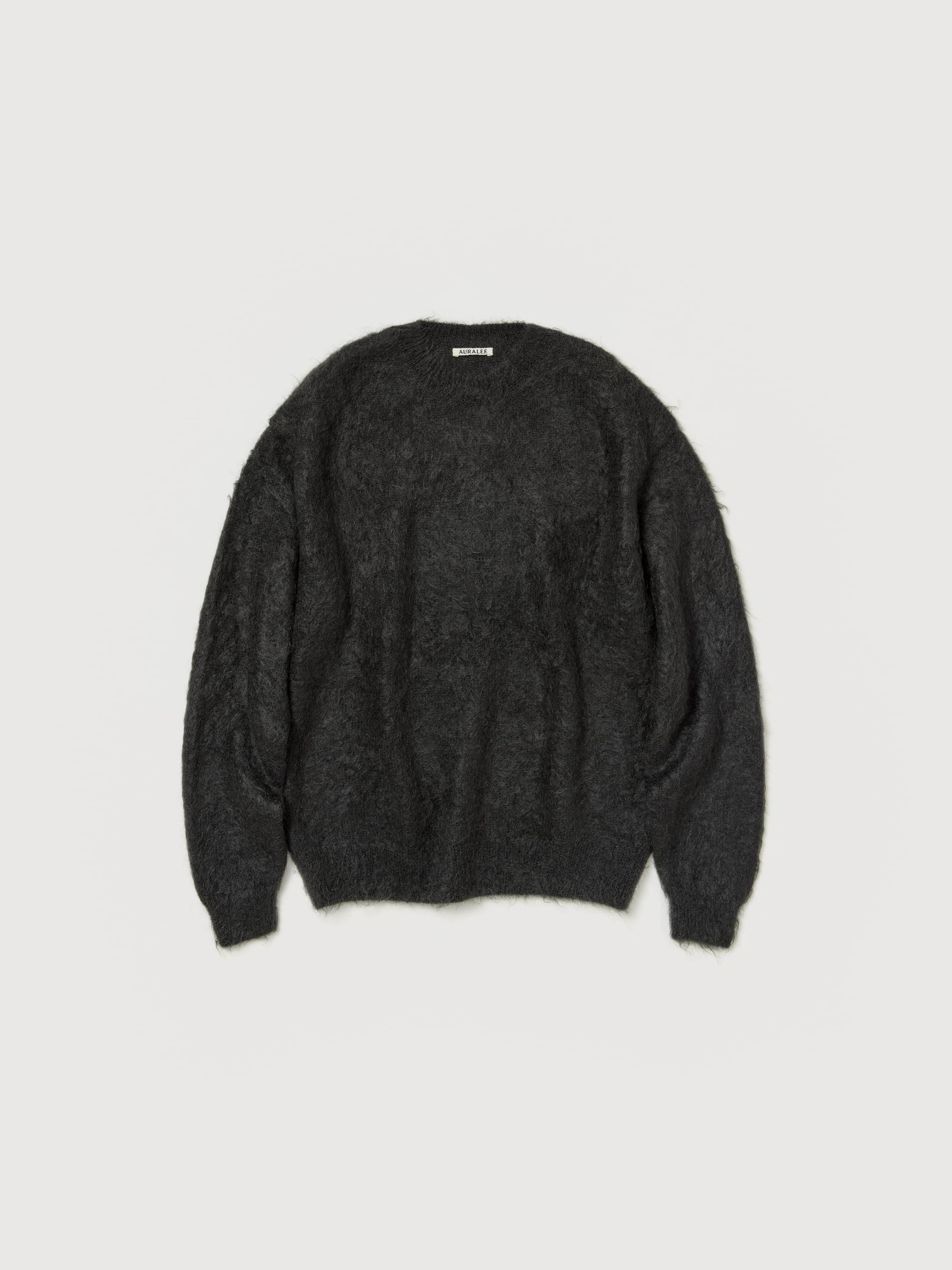BRUSHED SUPER KID MOHAIR KNIT P/O 詳細画像 INK BLACK 1