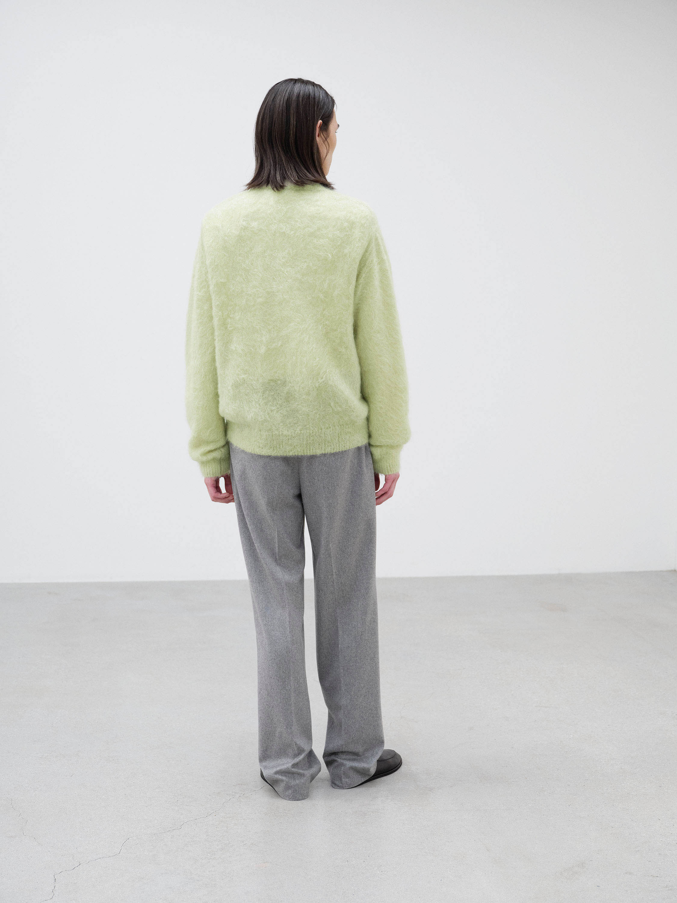 BRUSHED SUPER KID MOHAIR KNIT P/O 詳細画像 LIGHT KHAKI 3