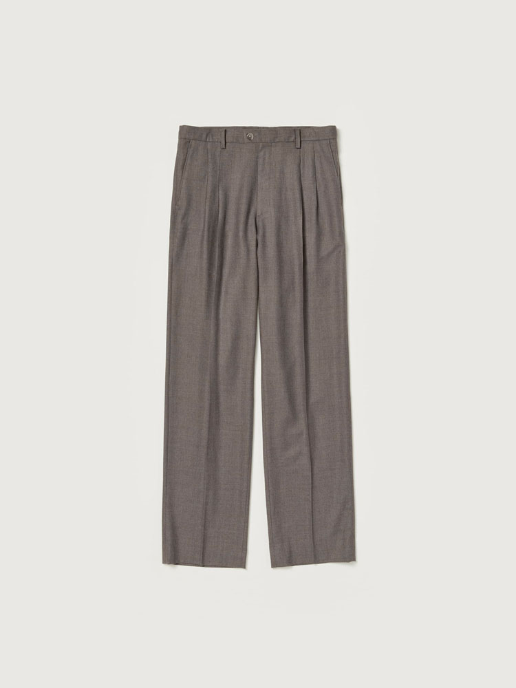 SUPER LIGHT WOOL TWO-TUCK SLACKS