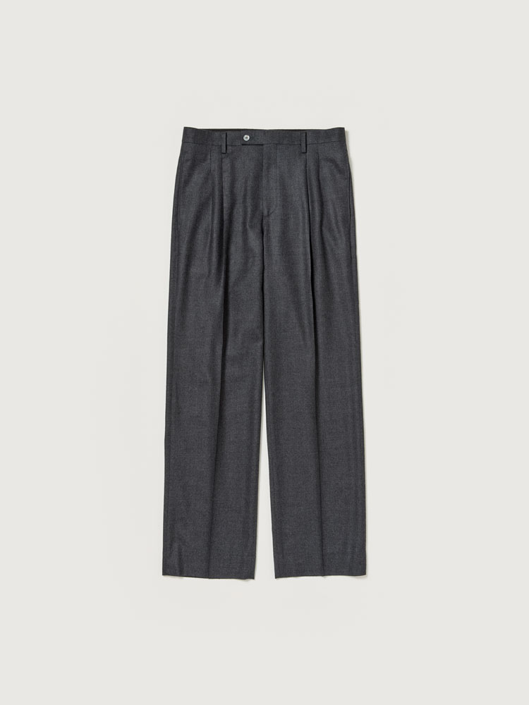 SUPER LIGHT WOOL TWO-TUCK SLACKS - AURALEE Official Website