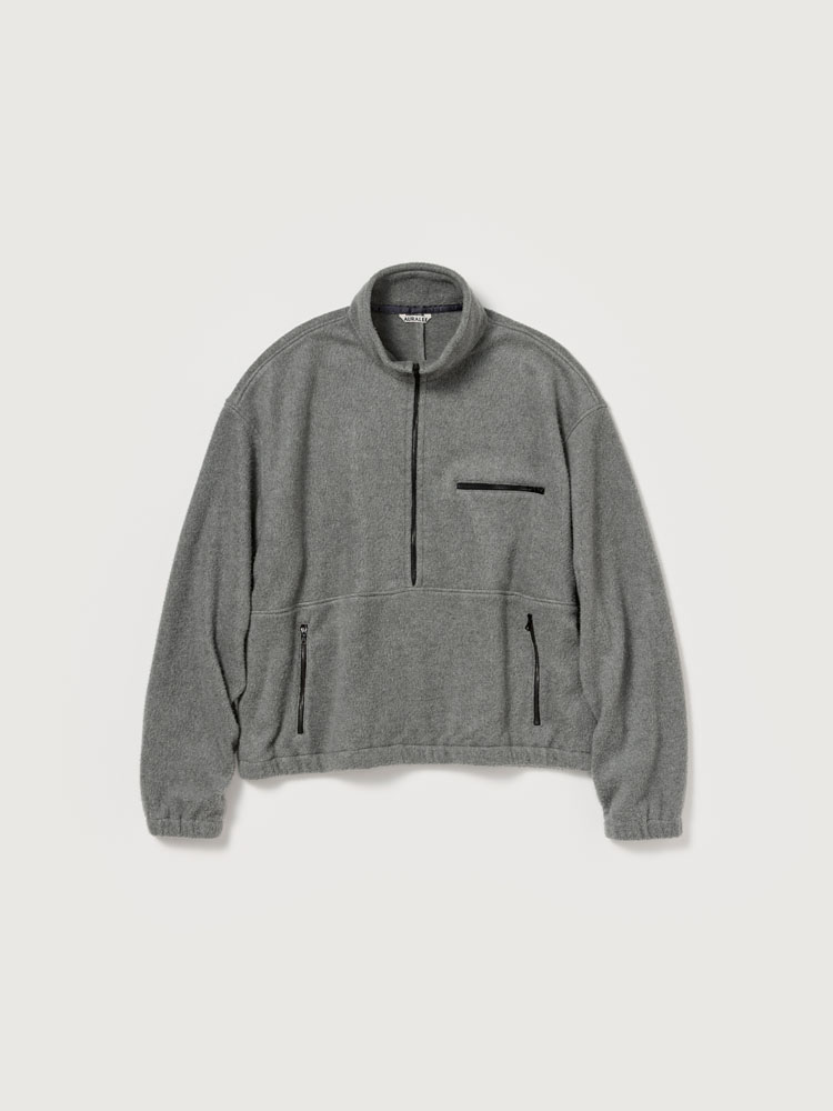 PURE SILK COMFORT FLEECE HALF ZIP P/O