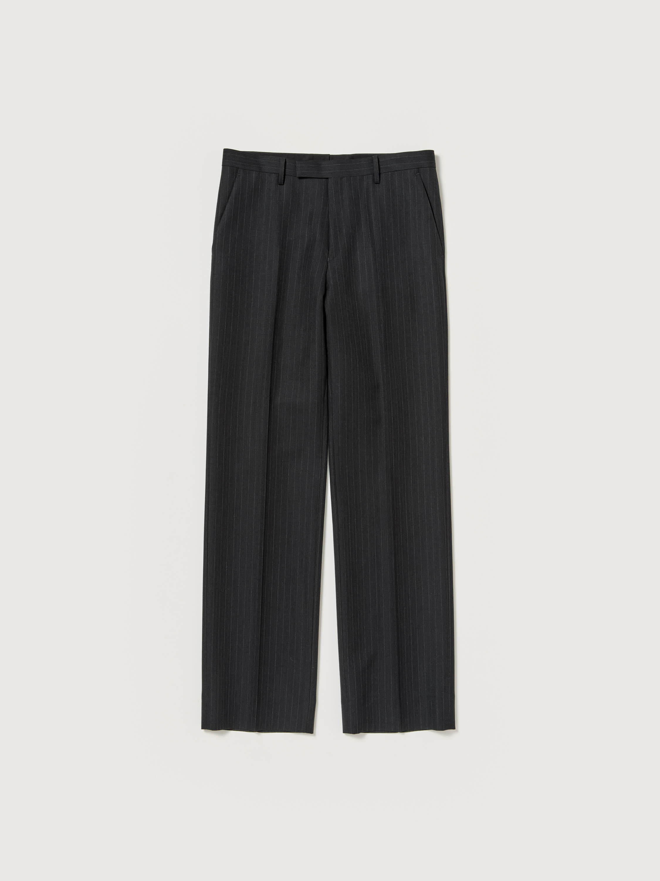 BLUEFACED WOOL NARROW SLACKS 詳細画像 CHARCOAL NAVY STRIPE 1