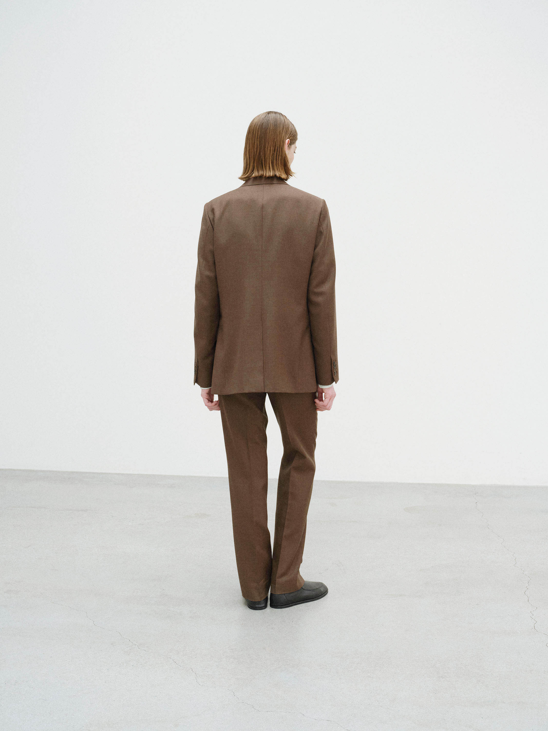 BLUEFACED WOOL NARROW SLACKS 詳細画像 BROWN RED STRIPE 4