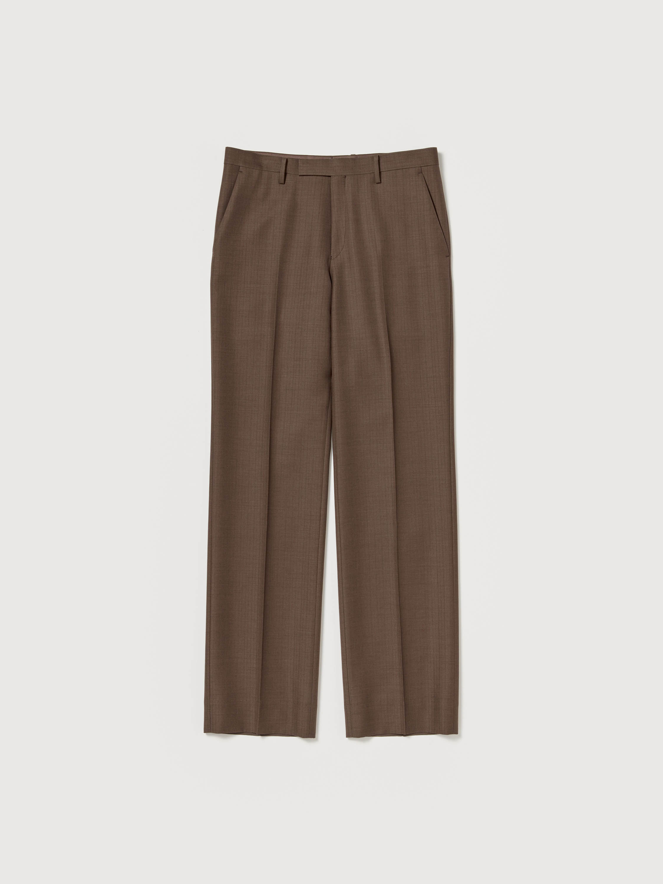 BLUEFACED WOOL NARROW SLACKS 詳細画像 BROWN RED STRIPE 5