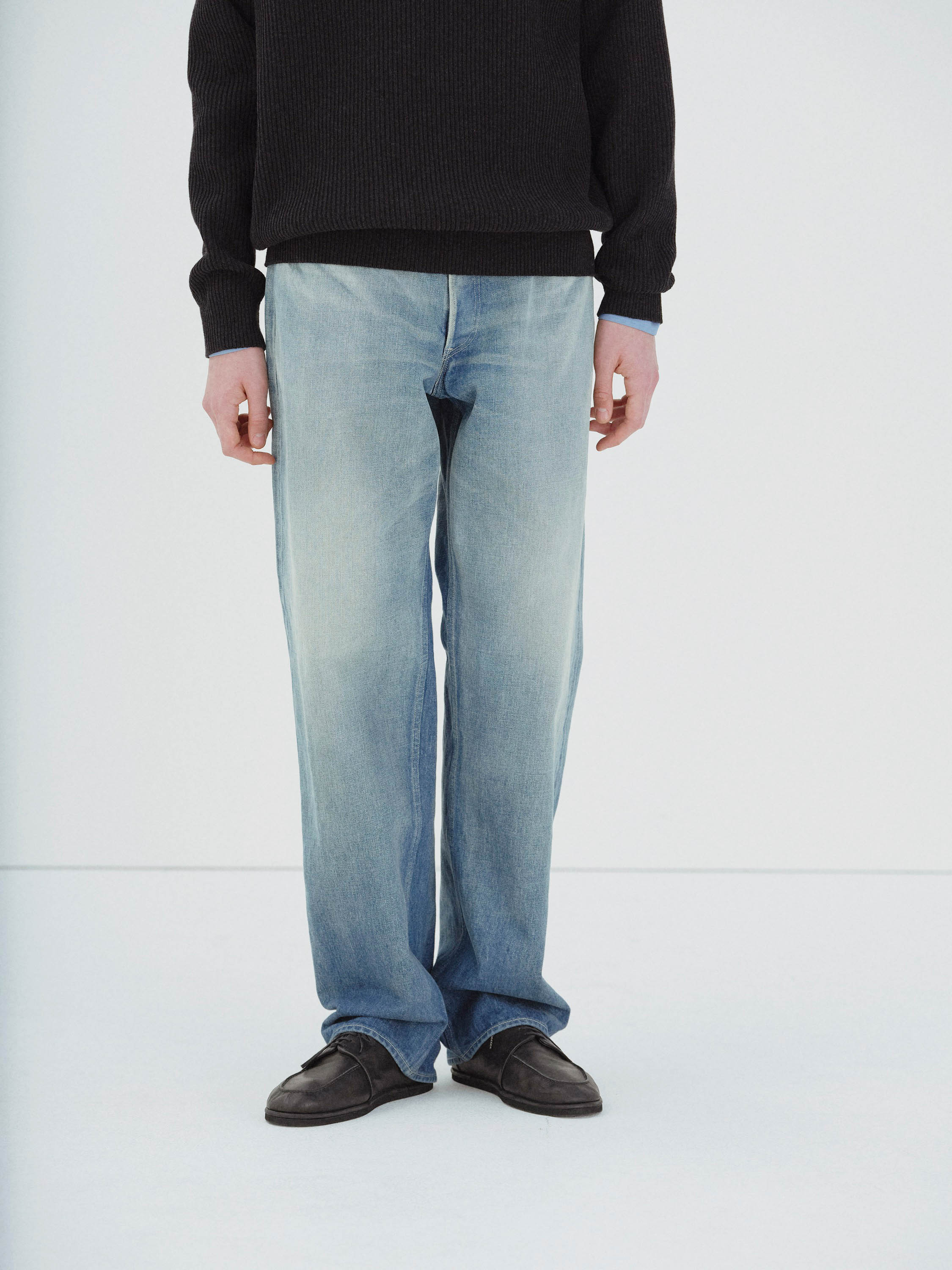 SELVEDGE FADED HEAVY DENIM WIDE PANTS 詳細画像 FADED INDIGO 2