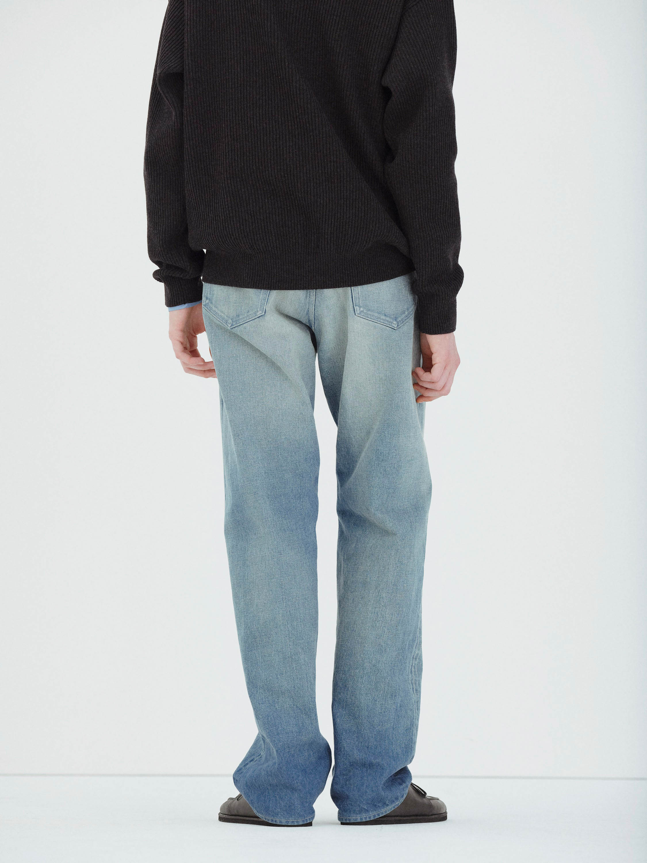 SELVEDGE FADED HEAVY DENIM WIDE PANTS 詳細画像 FADED INDIGO 4