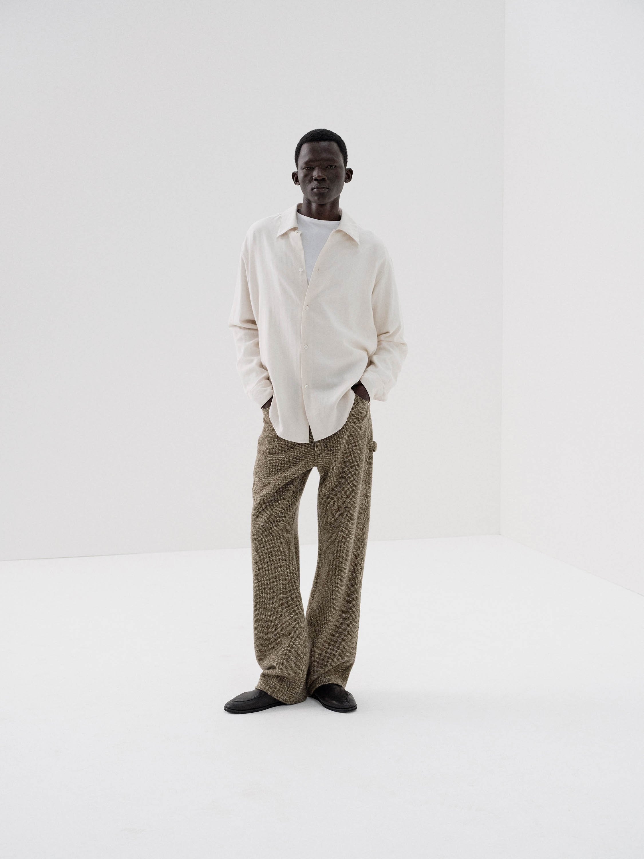HOMESPUN TWEED PAINTER PANTS 詳細画像 BROWN 1