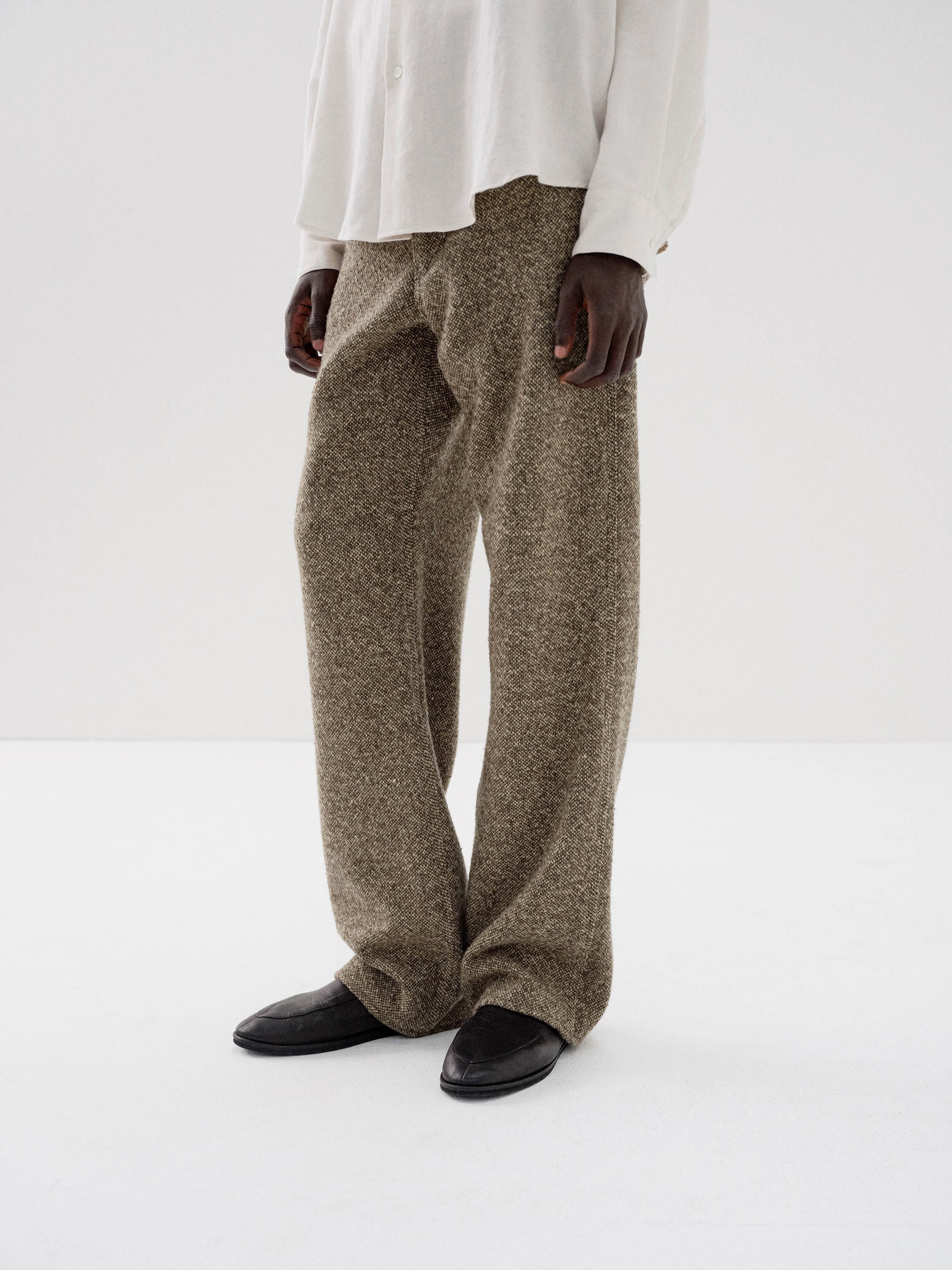 HOMESPUN TWEED PAINTER PANTS 詳細画像 BROWN 2