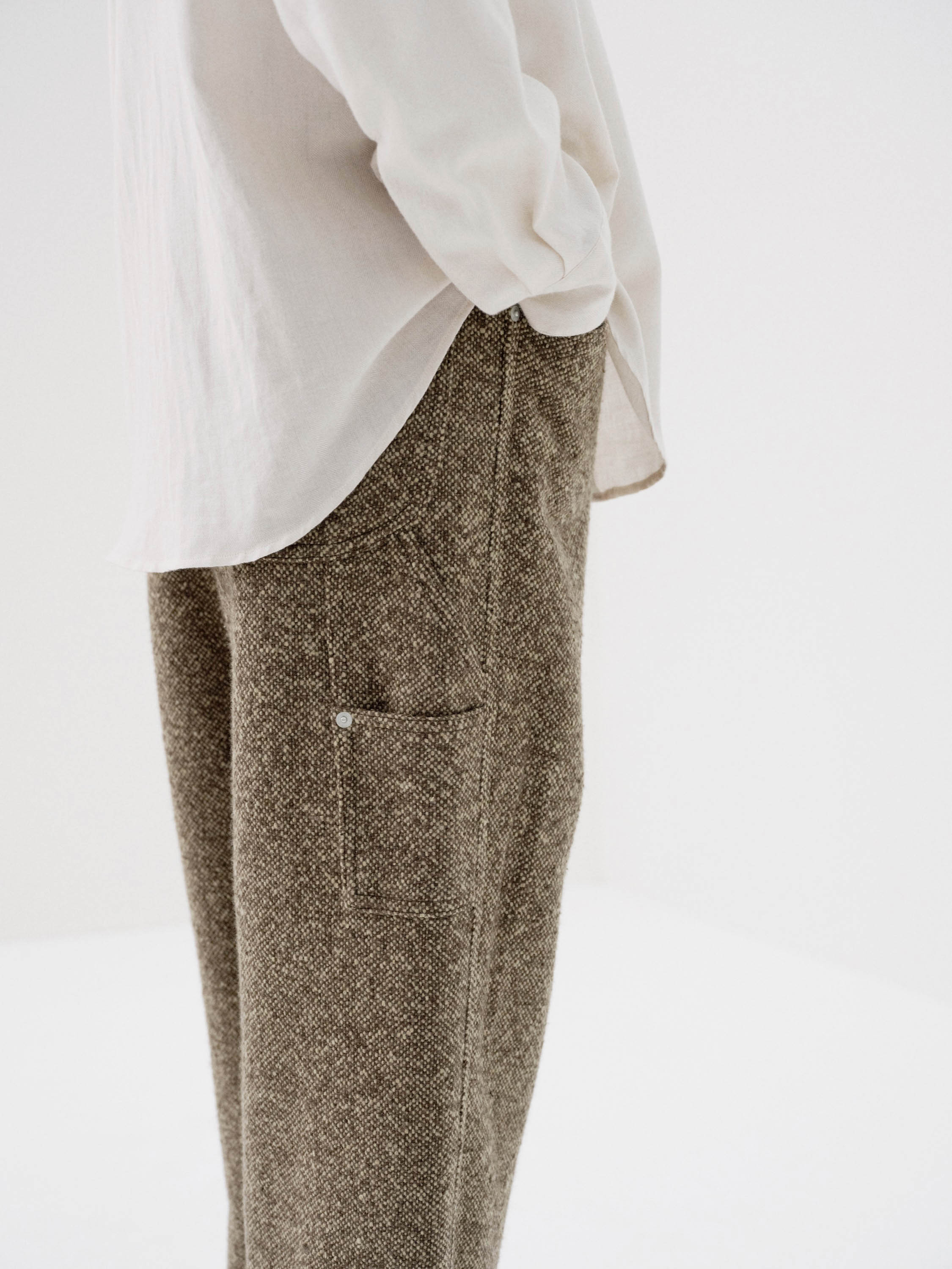 HOMESPUN TWEED PAINTER PANTS 詳細画像 BROWN 3