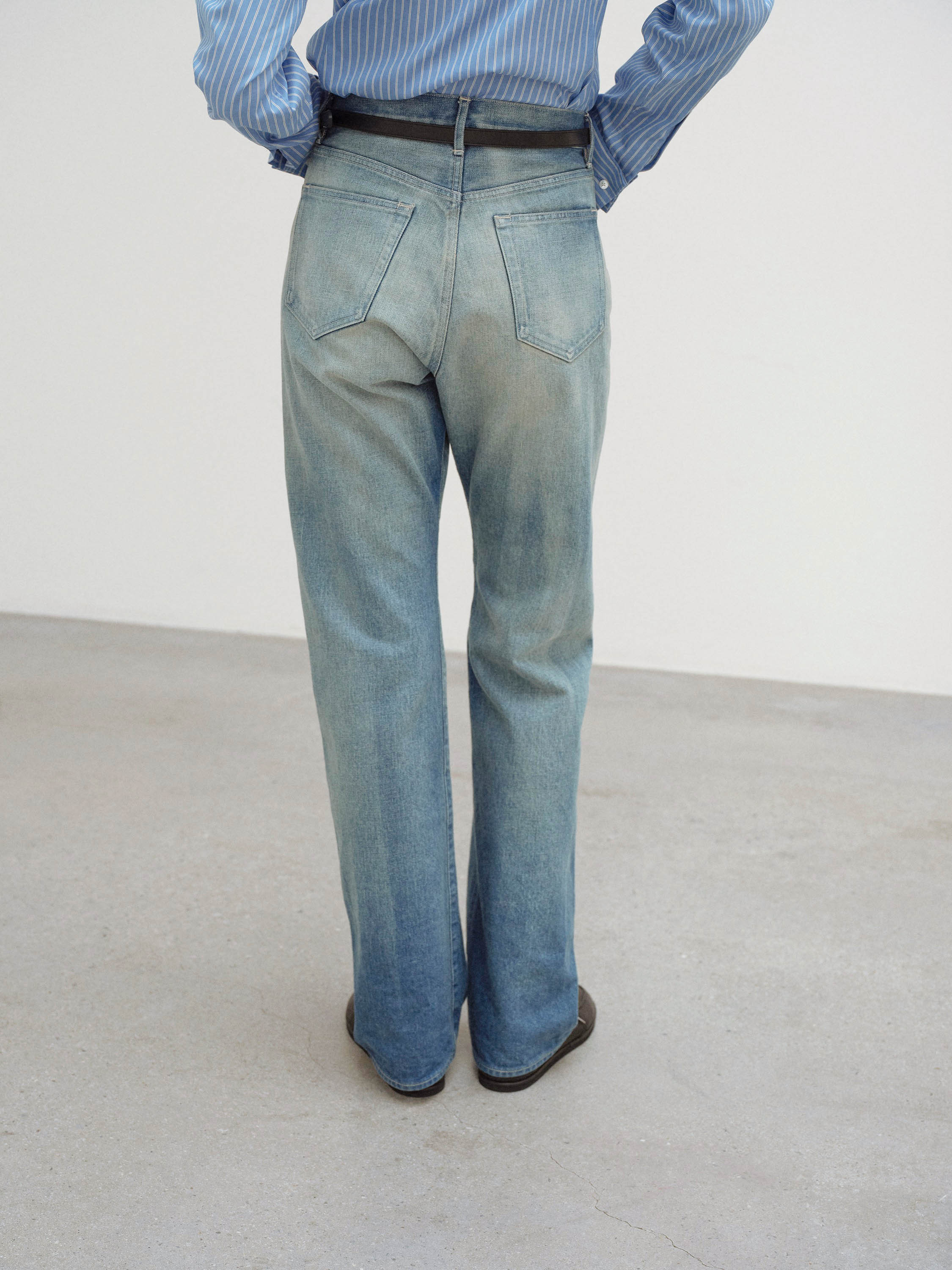 SELVEDGE FADED HEAVY DENIM PANTS 詳細画像 FADED INDIGO 4