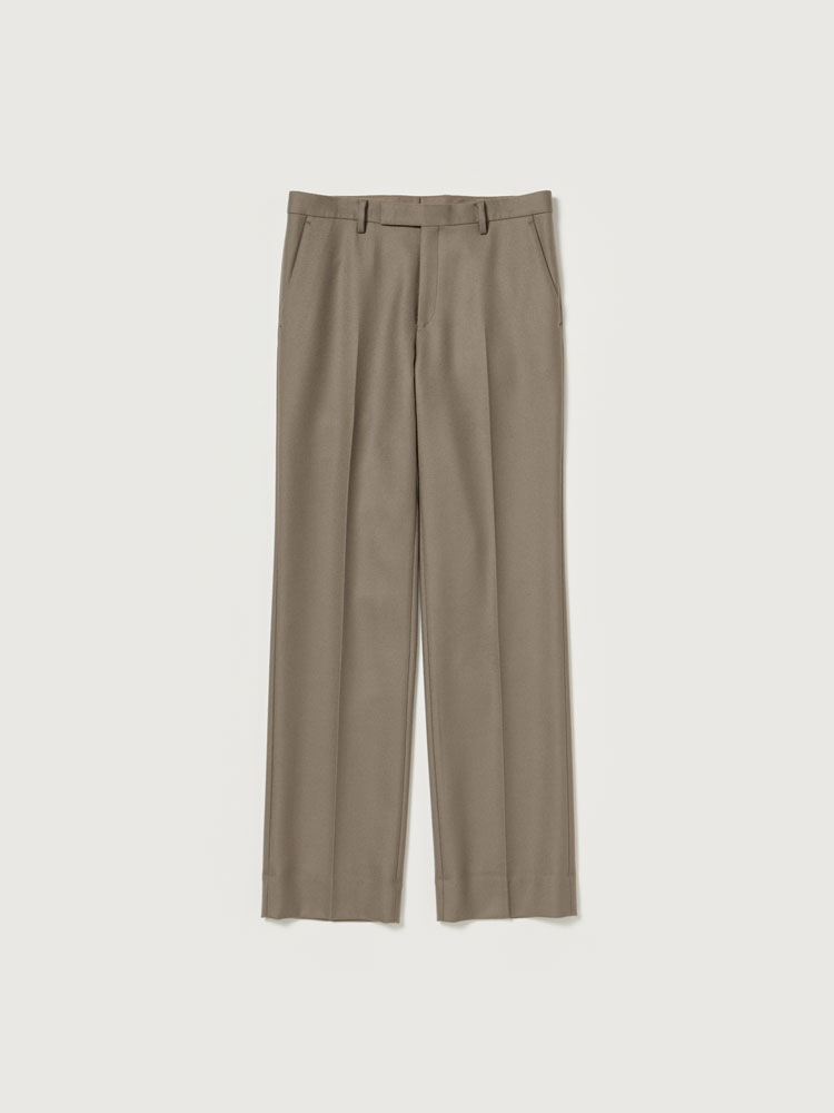 LIGHT MELTON NARROW SLACKS
