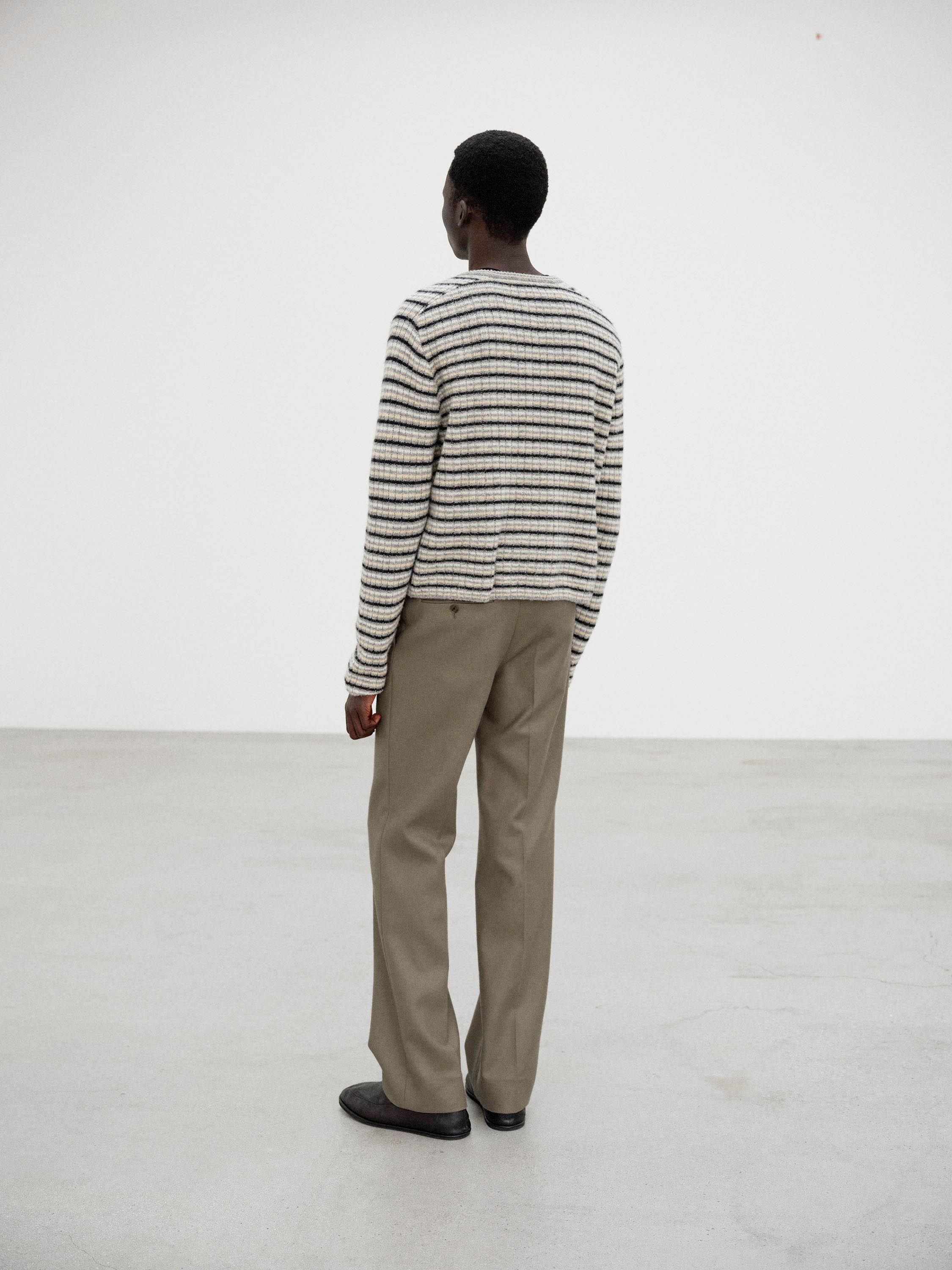 LIGHT MELTON NARROW SLACKS 詳細画像 KHAKI BROWN 4