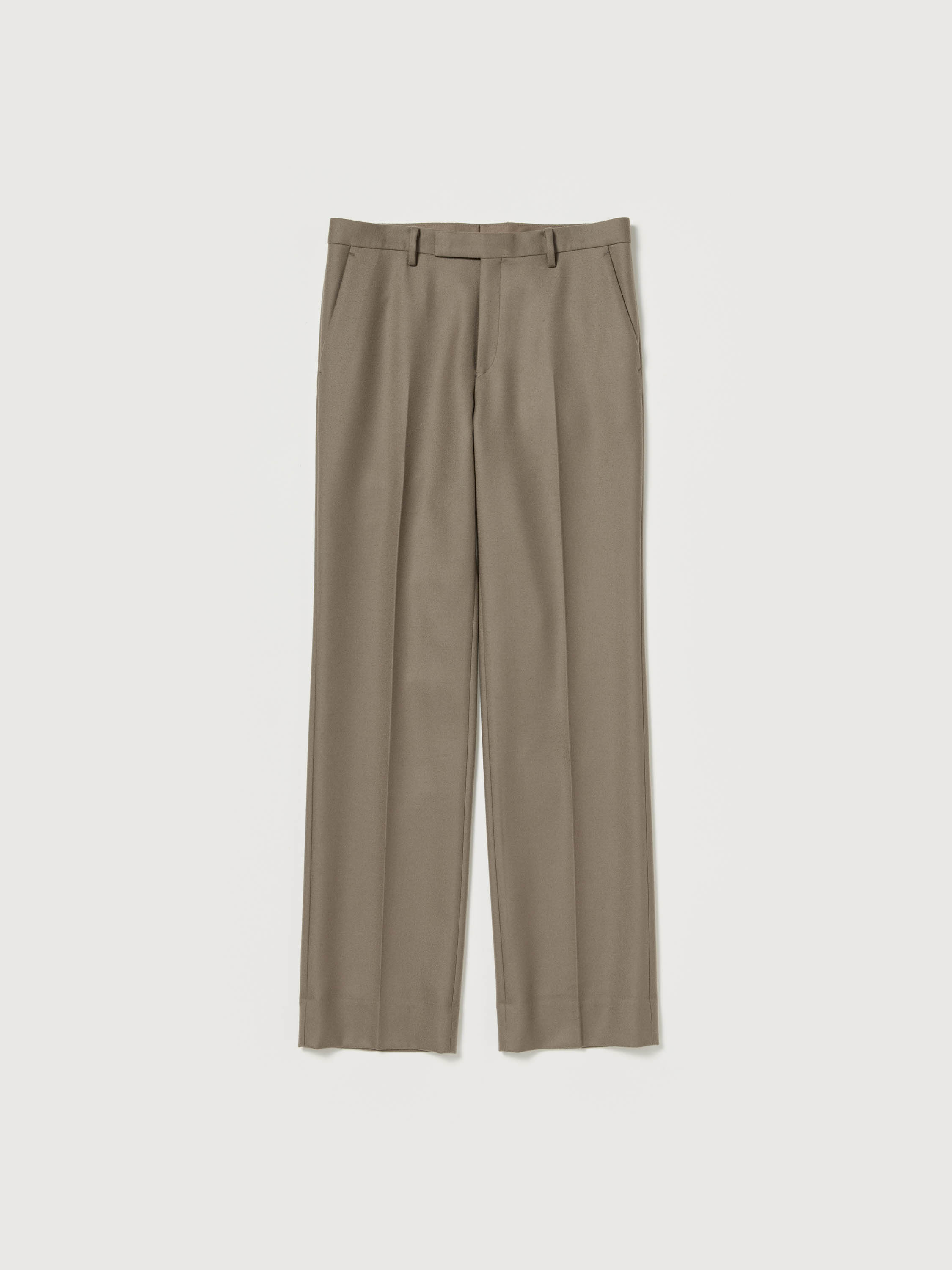 LIGHT MELTON NARROW SLACKS 詳細画像 KHAKI BROWN 5
