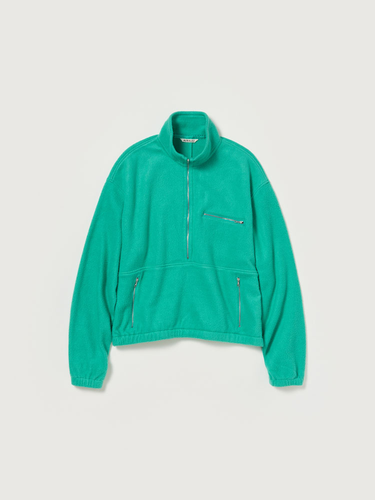 PURE SILK COMFORT FLEECE HALF ZIP P/O