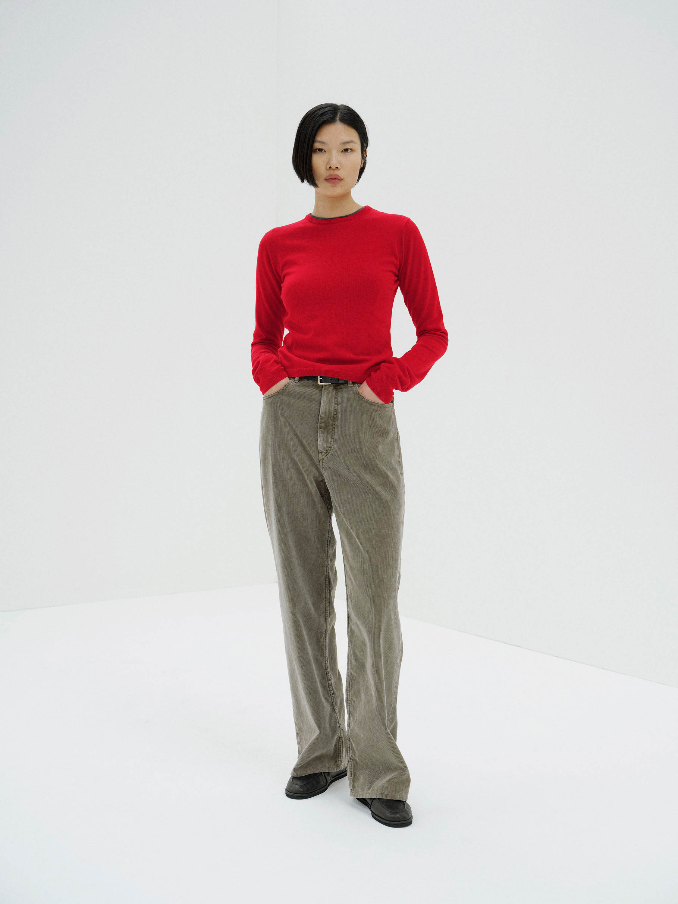 HIGH TWIST WOOL KNIT P/O 詳細画像 RED 2