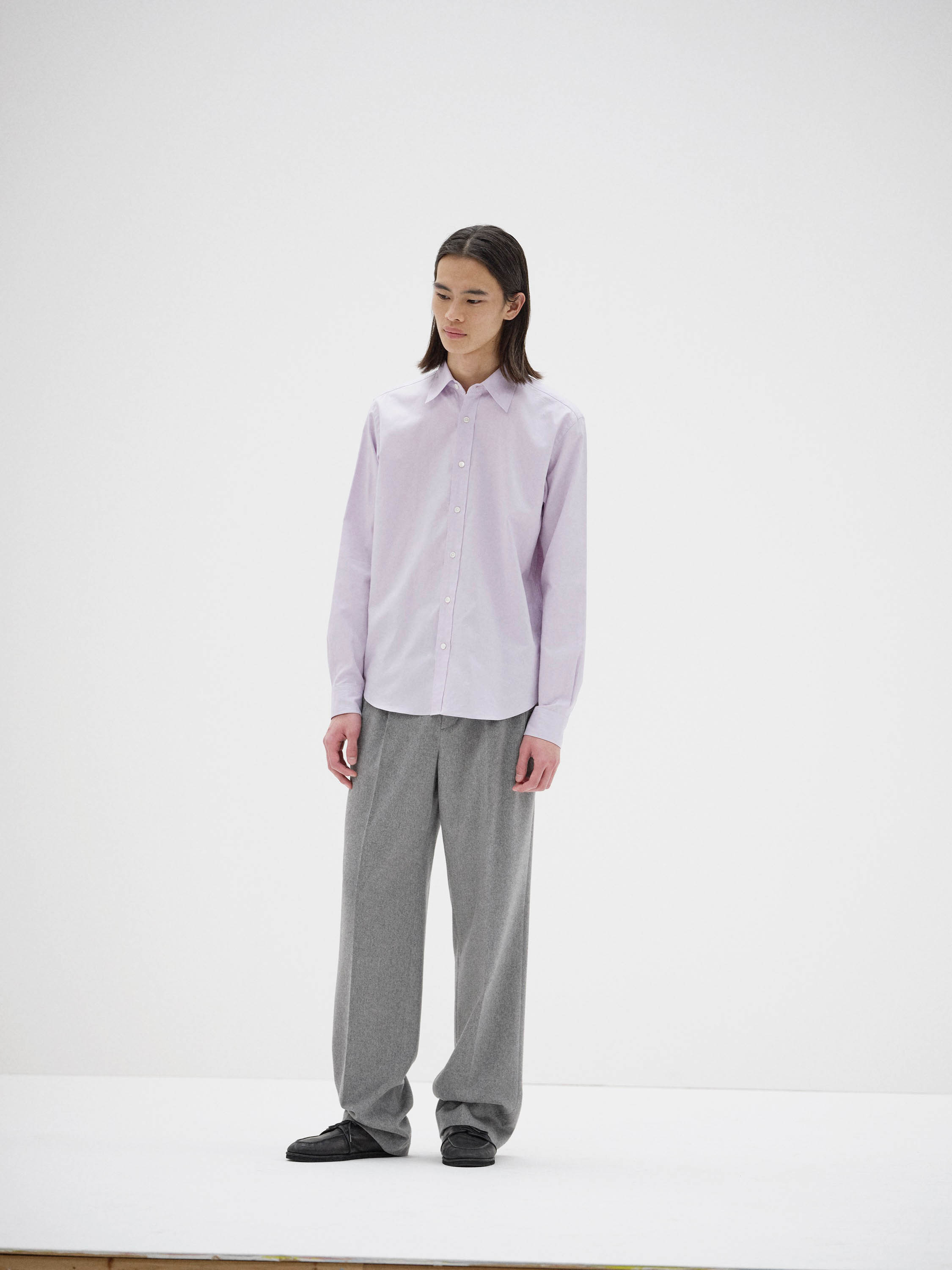 FINX OX CHAMBRAY SHIRT 詳細画像 PALE PURPLE 2