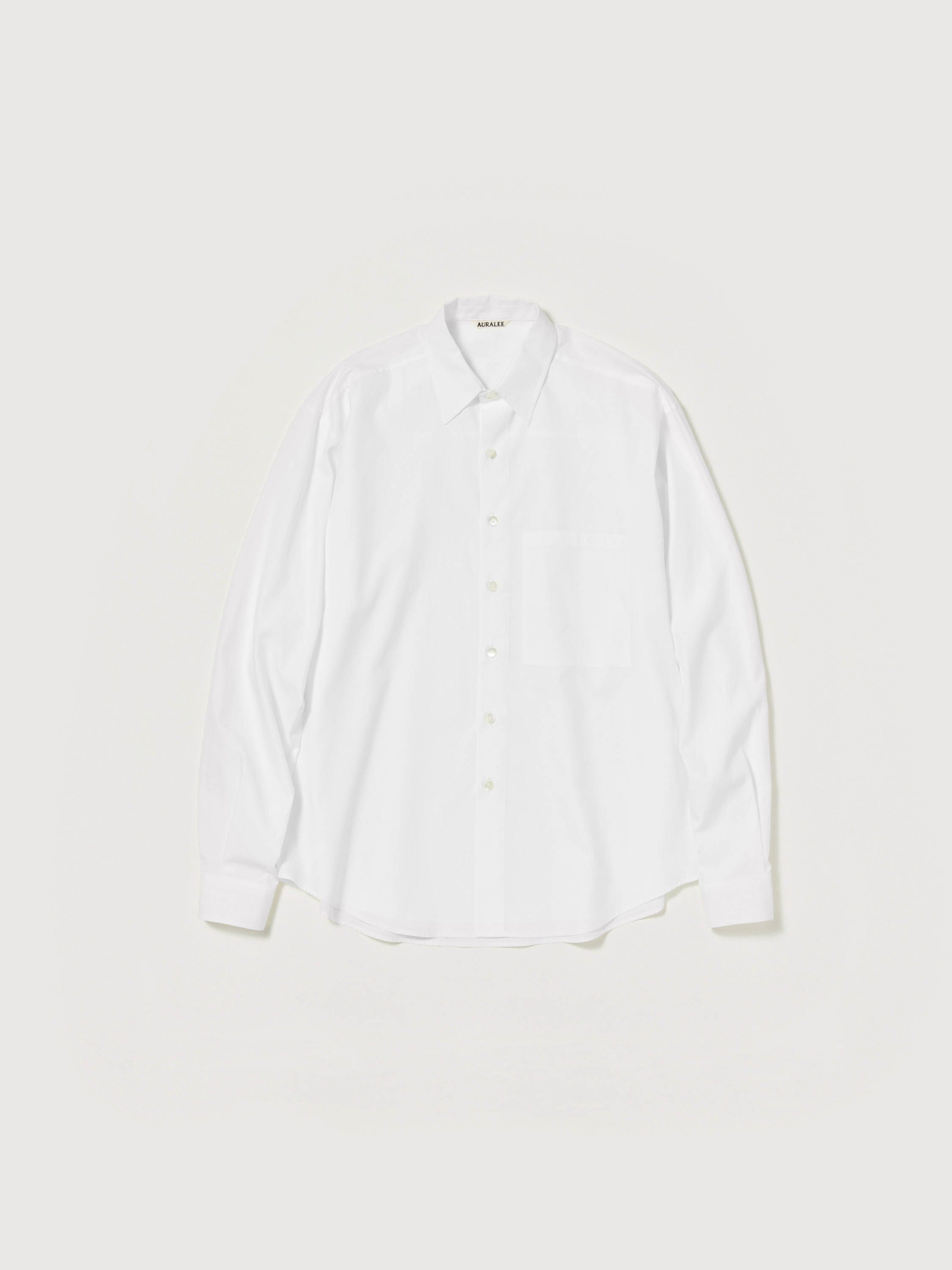 WASHED FINX TWILL BIG SHIRT 詳細画像 WHITE 1