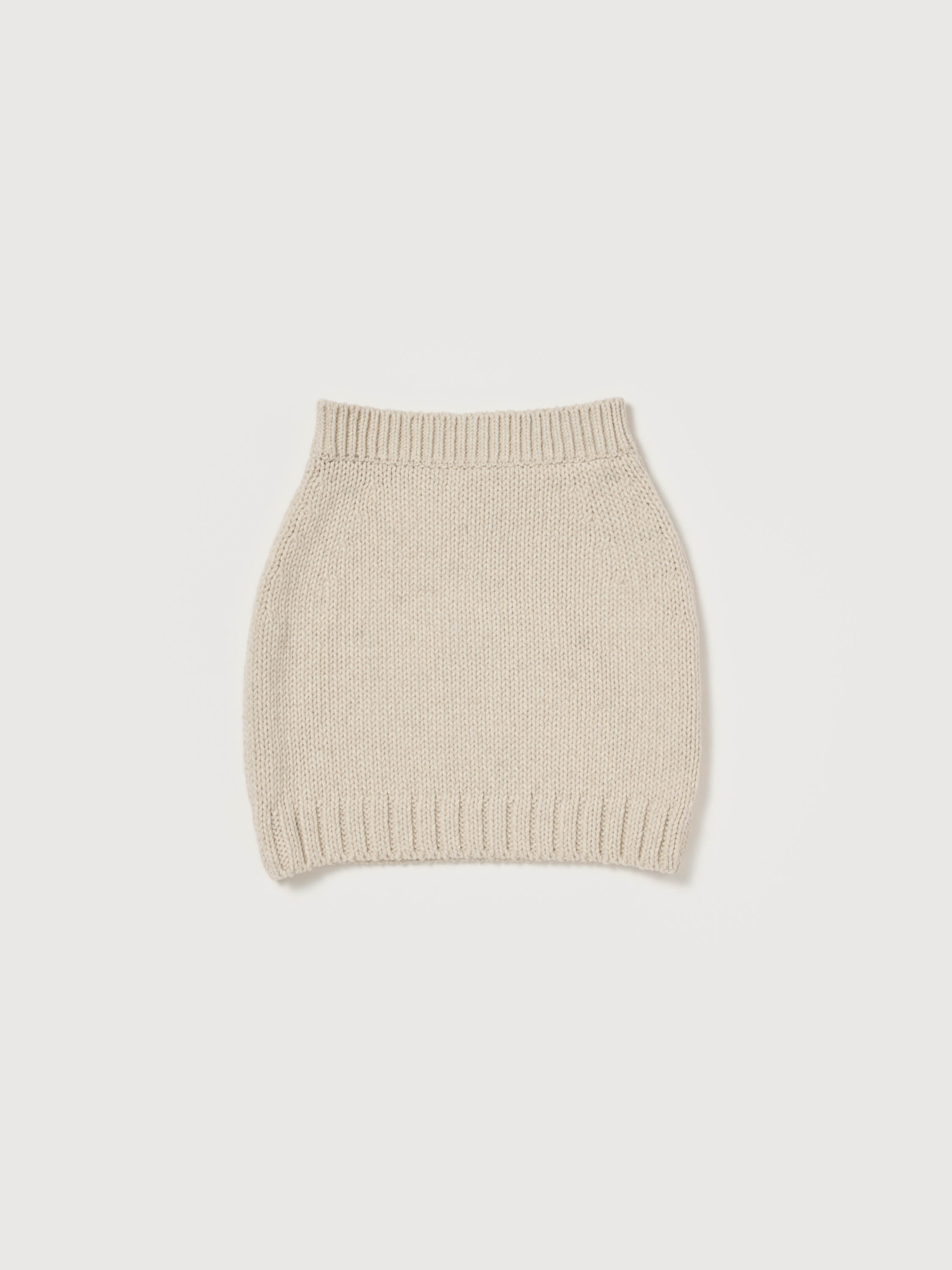 WOOL CASHMERE FELTED KNIT SKIRT 詳細画像 IVORY 5