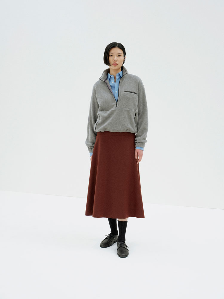 LIGHT MELTON SKIRT