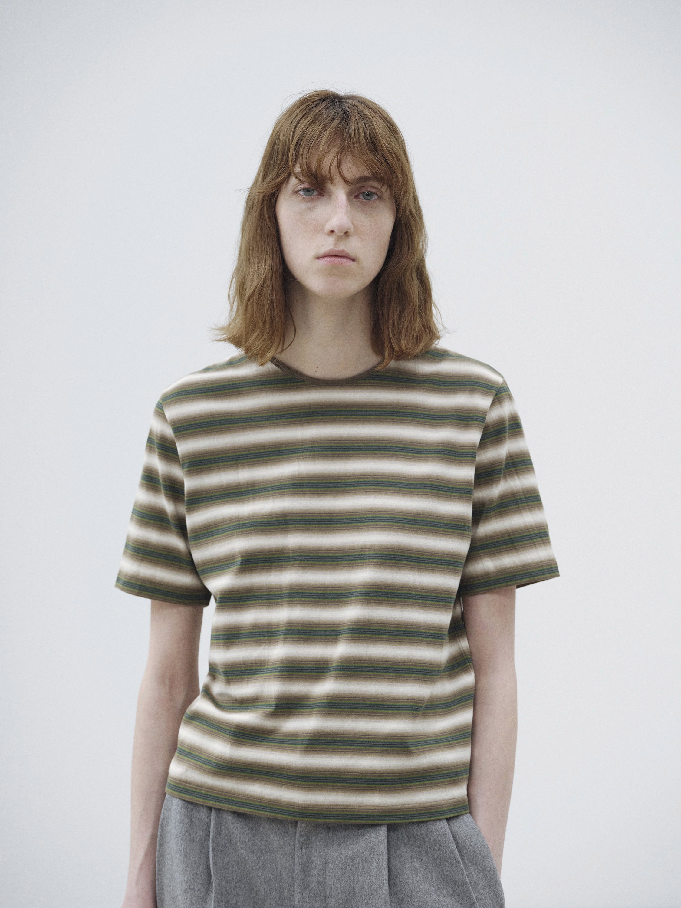 GRADIENT STRIPE JERSEY TEE 詳細画像 FADE BROWN STRIPE 1