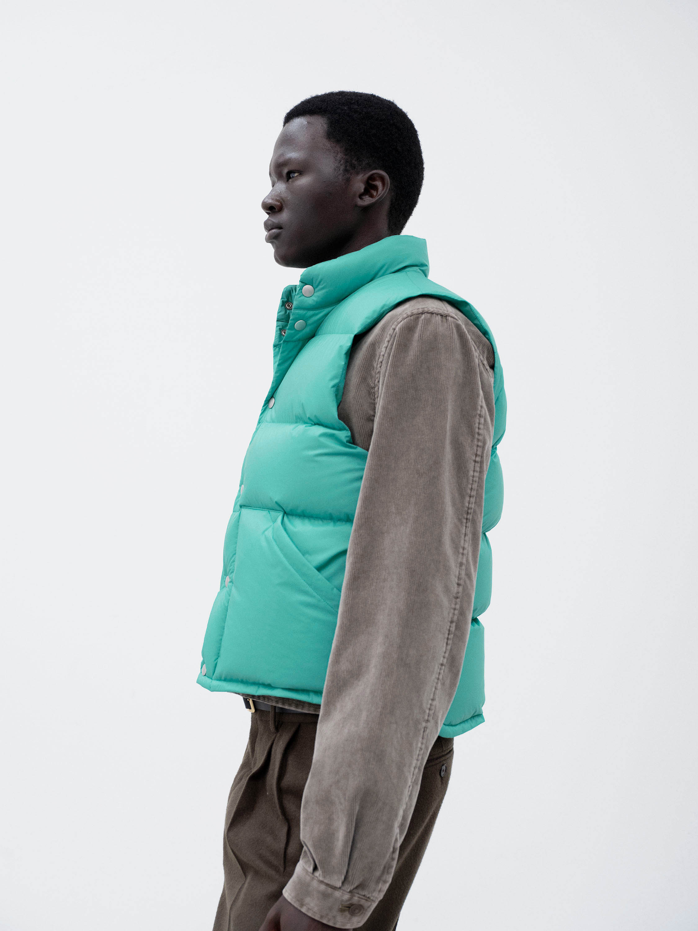 SUPER LIGHT NYLON RIPSTOP DOWN VEST 詳細画像 JADE GREEN 2