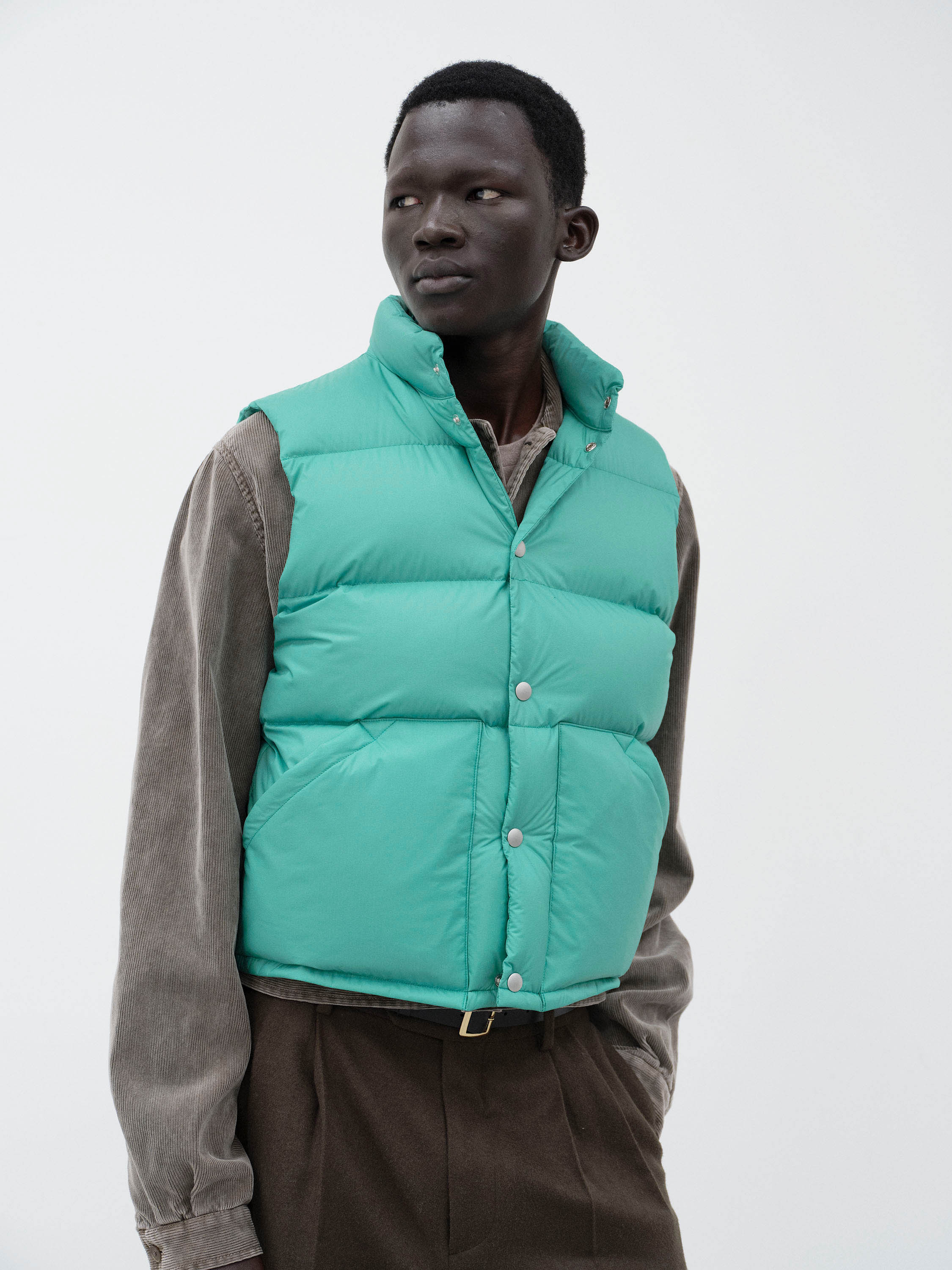 SUPER LIGHT NYLON RIPSTOP DOWN VEST 詳細画像 JADE GREEN 3