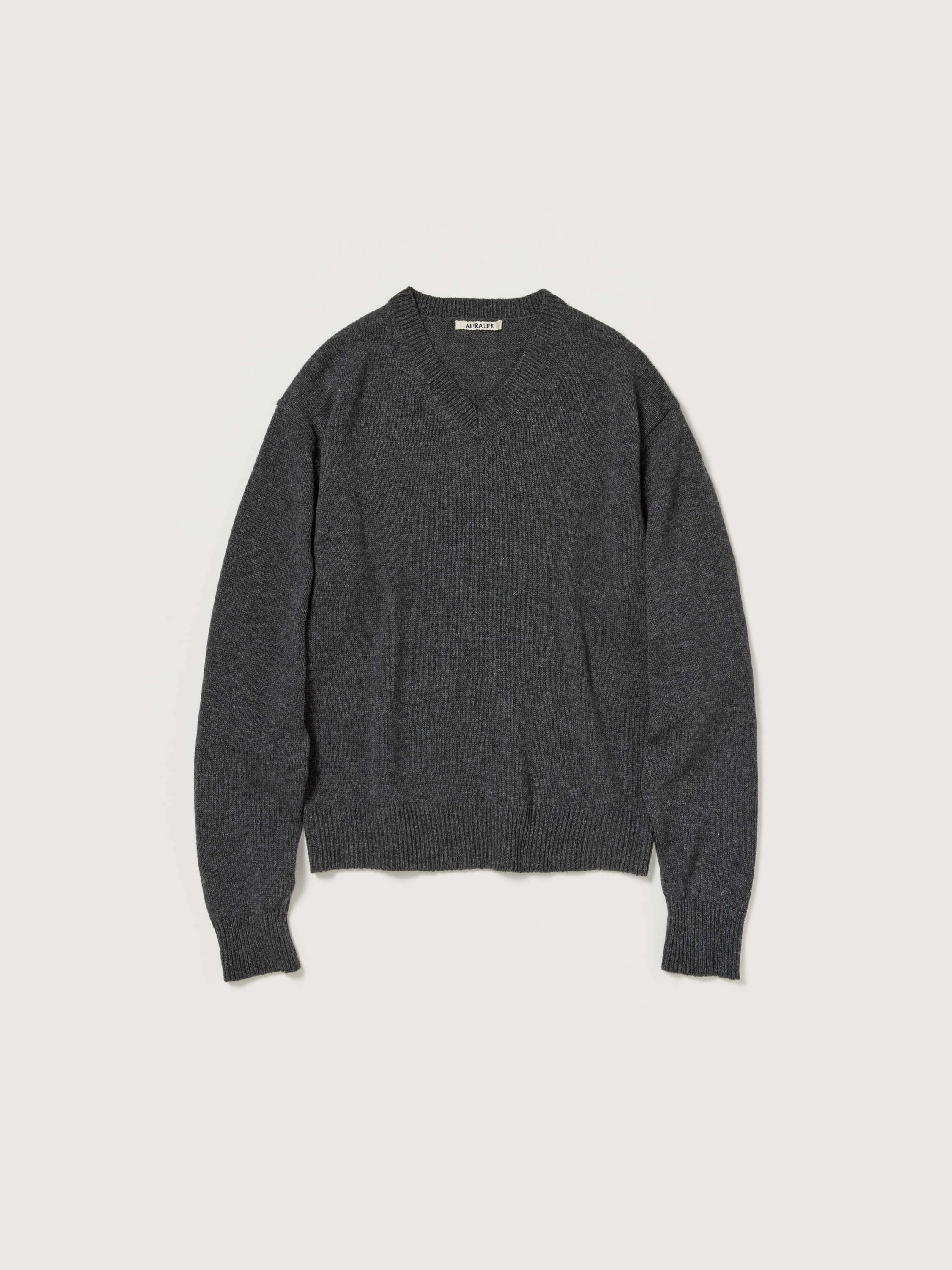 LIGHT CASHMERE KNIT V-NECK P/O 詳細画像 CHARCOAL 4