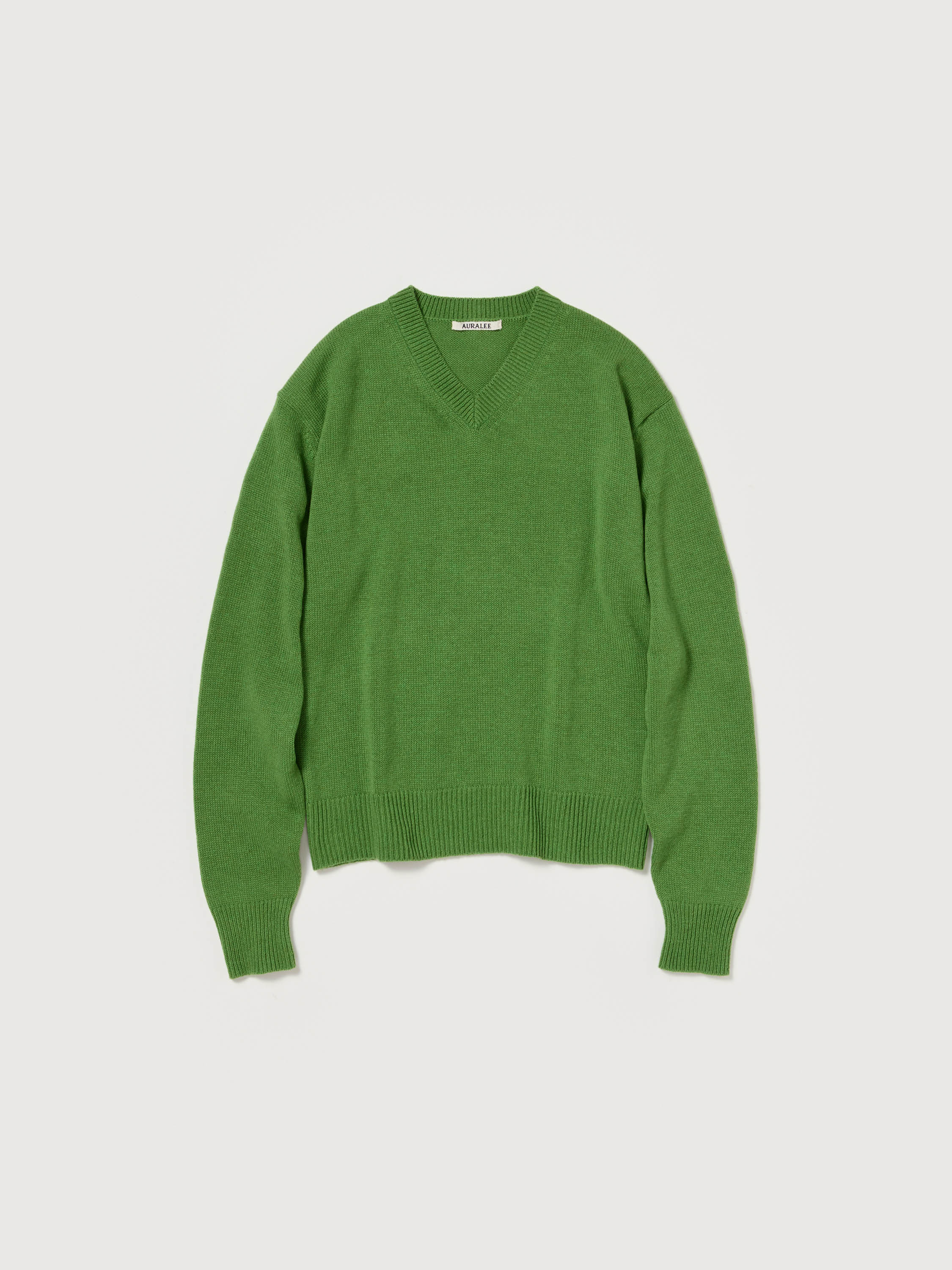 LIGHT CASHMERE KNIT V-NECK P/O 詳細画像 GREEN 1