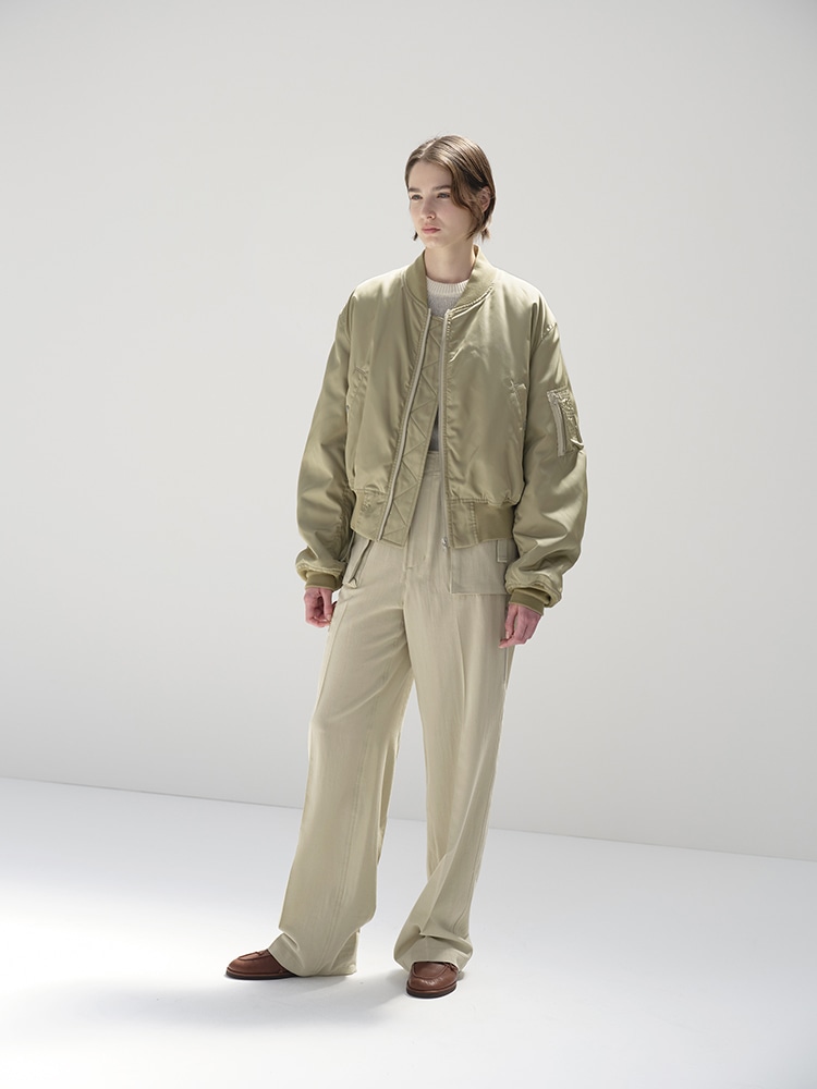 HIGH DENSITY SILK TWILL FLIGHT BLOUSON - AURALEE Official