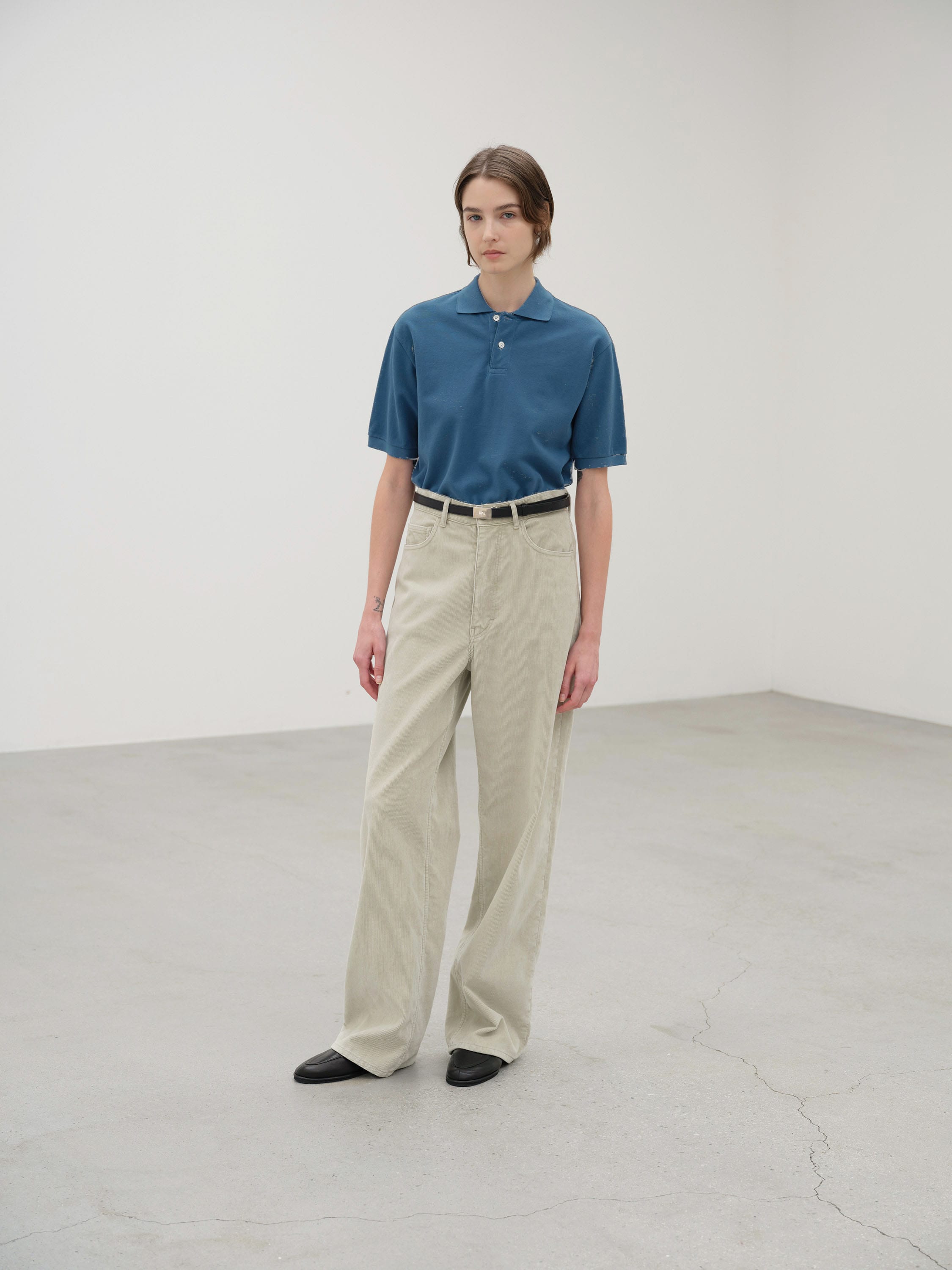 HIGH GAUGE PIQUE POLO 詳細画像 DEEP BLUE 1