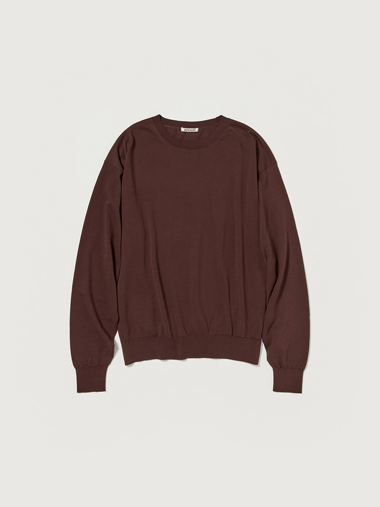AURALEE 20SS コットンメッシュニット