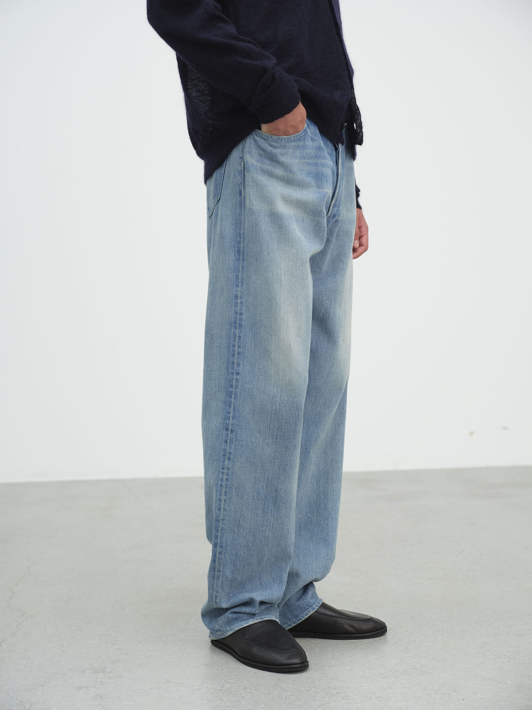 SELVEDGE FADED LIGHT DENIM PANTS 詳細画像 LIGHT INDIGO 2