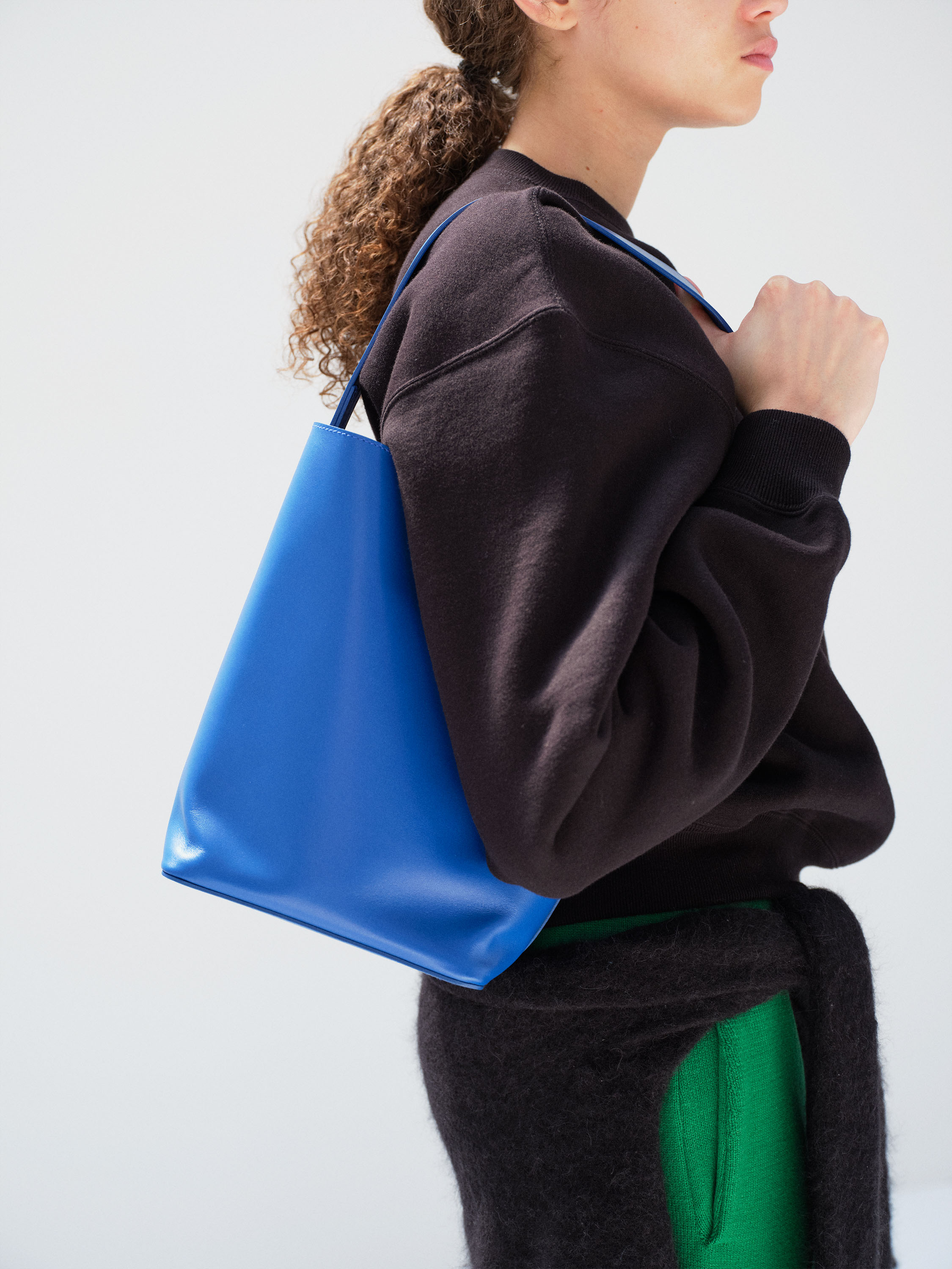 LEATHER SHOULDER BAG - S MADE BY AETA 詳細画像 BLUE 4