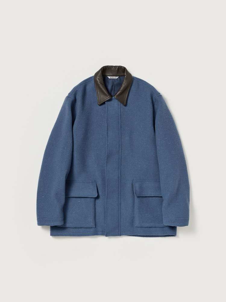 HOMESPUN TWEED ZIP BLOUSON