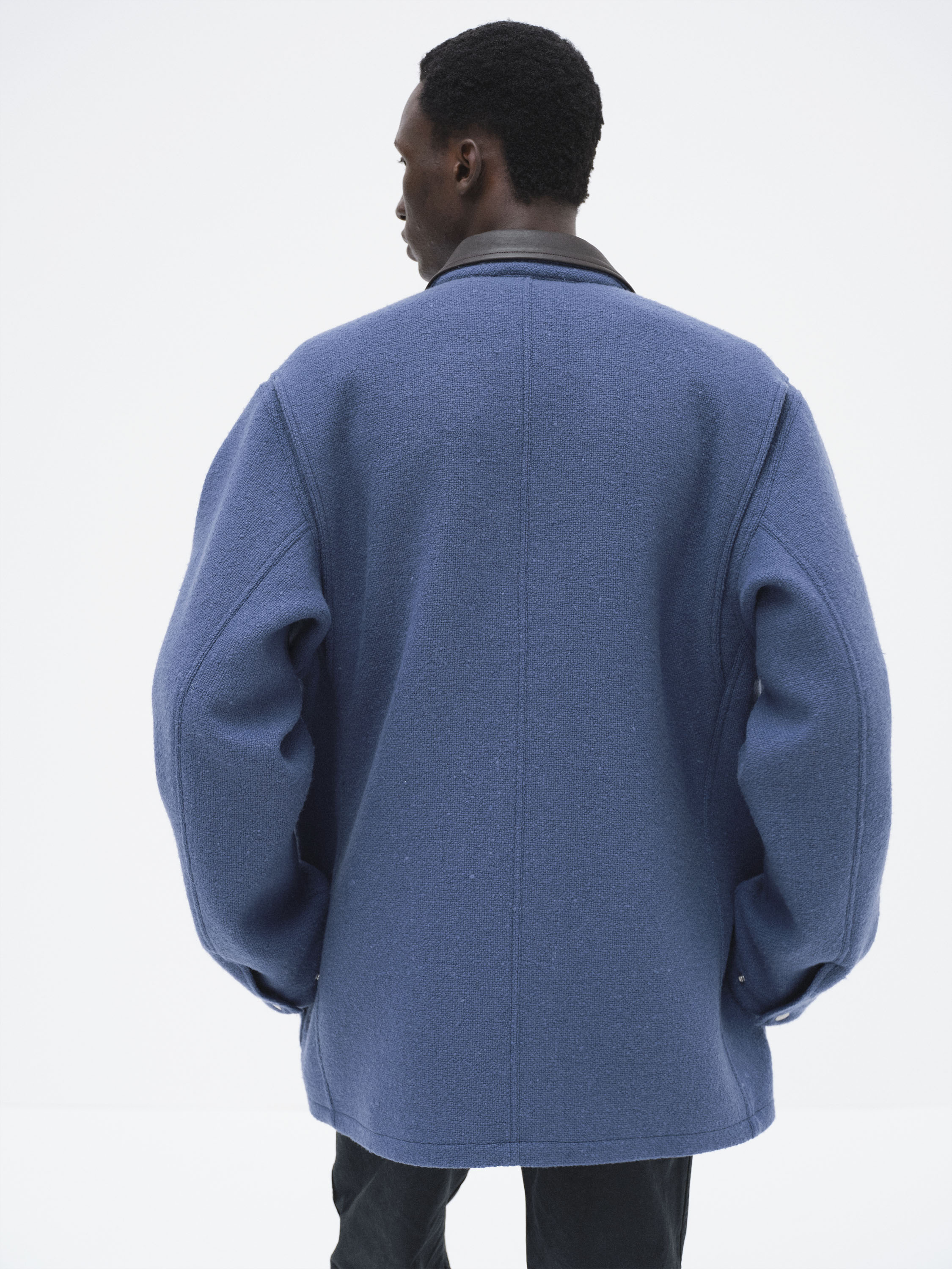 HOMESPUN TWEED ZIP BLOUSON 詳細画像 DUSTY BLUE 4