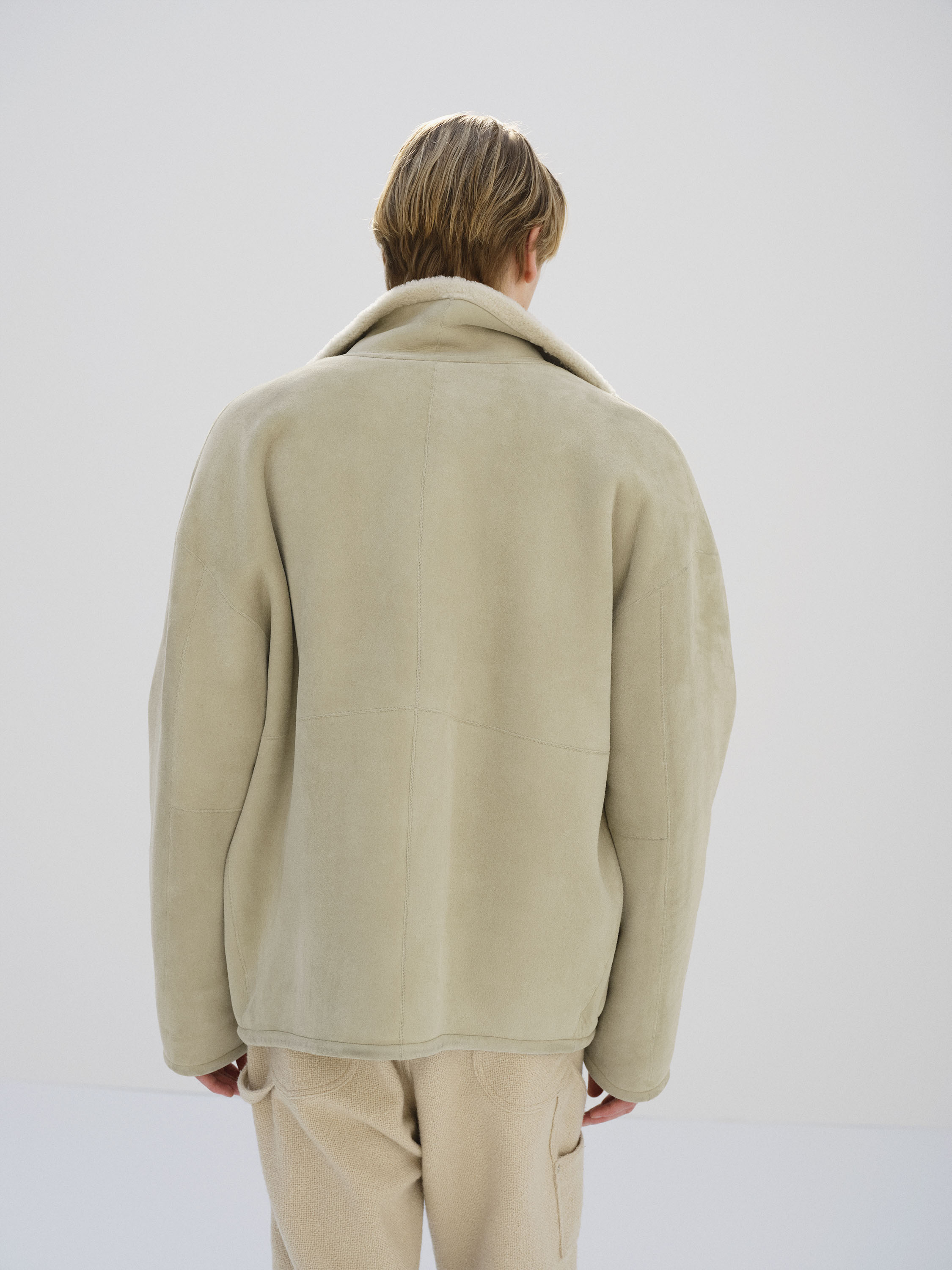 MERINO MOUTON ZIP BLOUSON 詳細画像 IVORY LIME 4