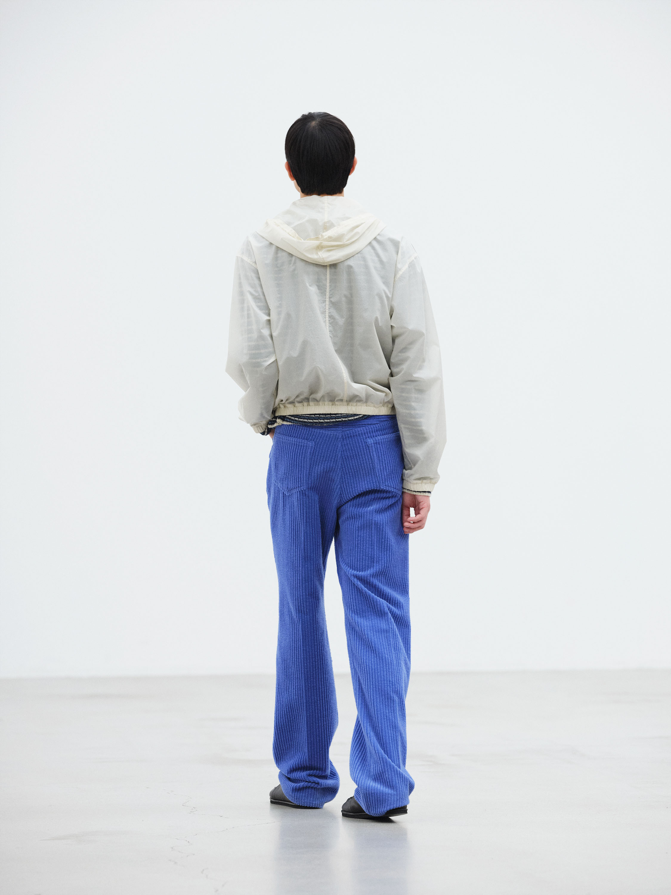 SHEER NYLON RIPSTOP HOODED BLOUSON 詳細画像 DUSTY IVORY 4