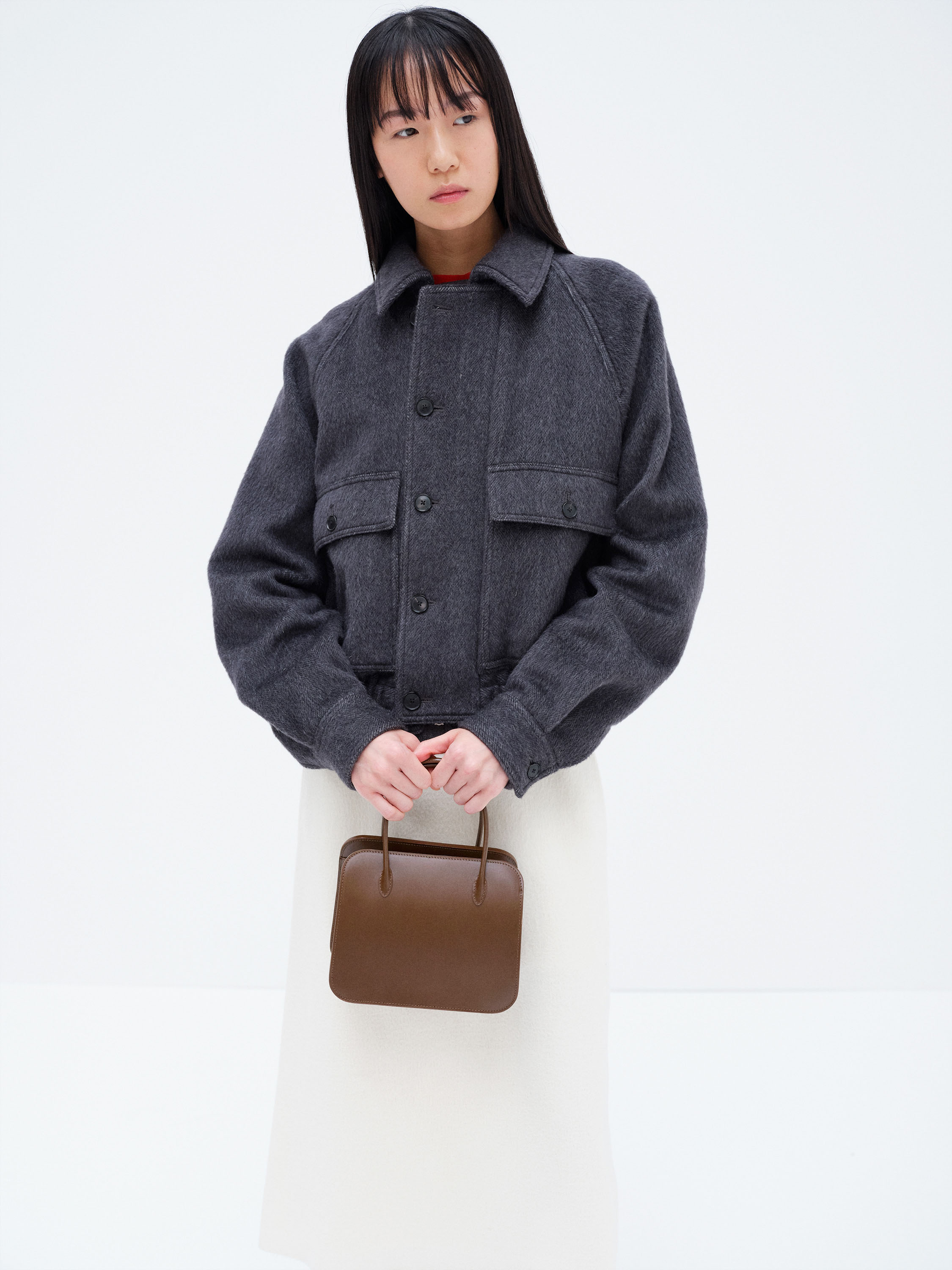 LEATHER TOTE BAG - S MADE BY AETA 詳細画像 BROWN 3