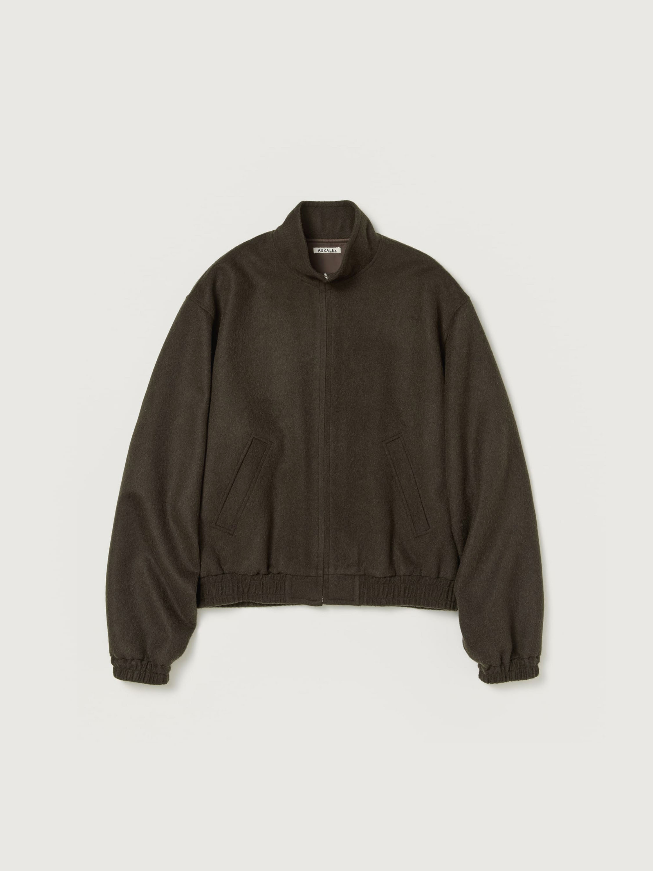 BABY CAMEL FLANNEL ZIP BLOUSON 詳細画像 DARK BROWN 5