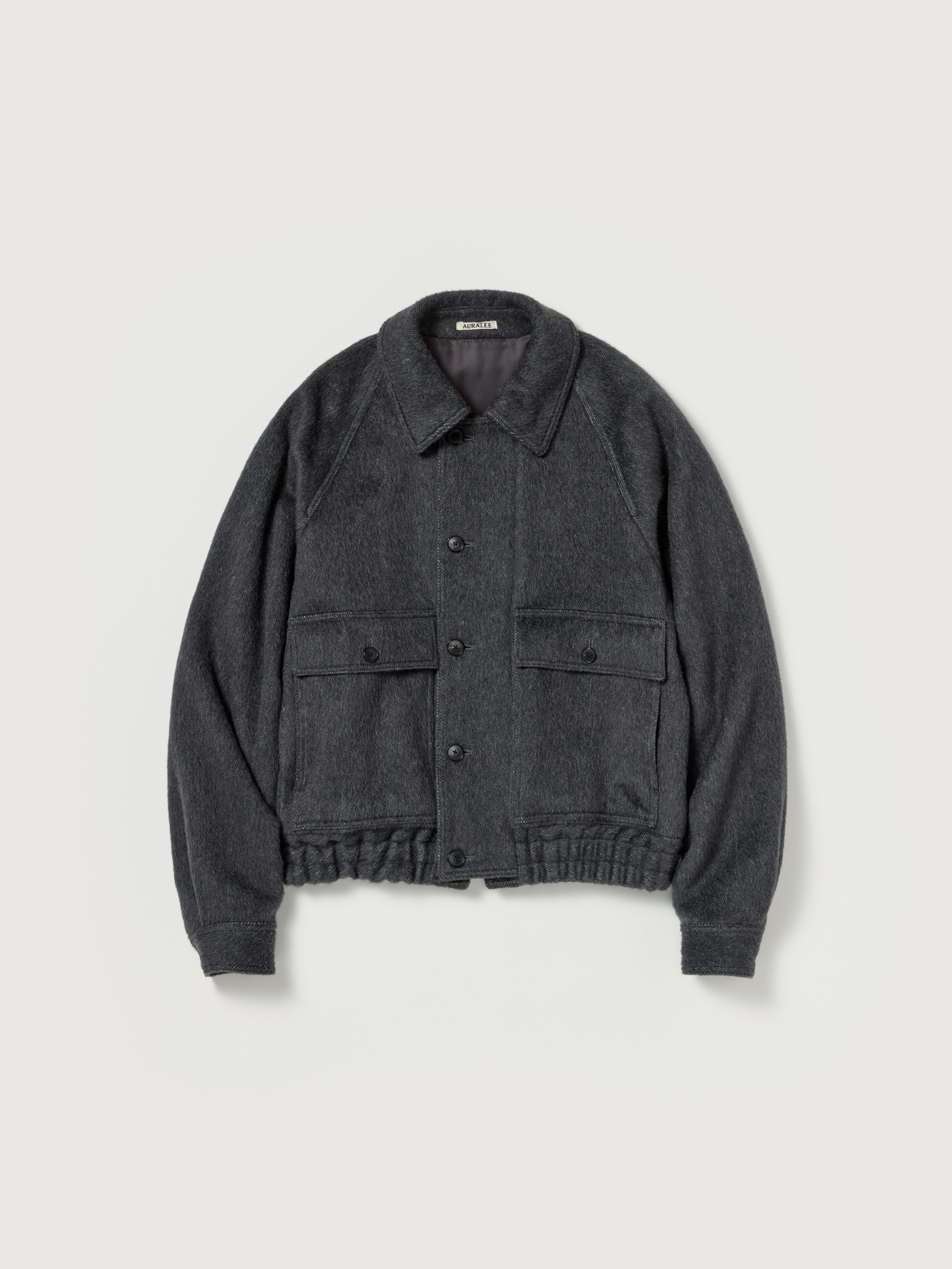 HAIRY WOOL MOHAIR CHAMBRAY BLOUSON 詳細画像 DARK GRAY 6
