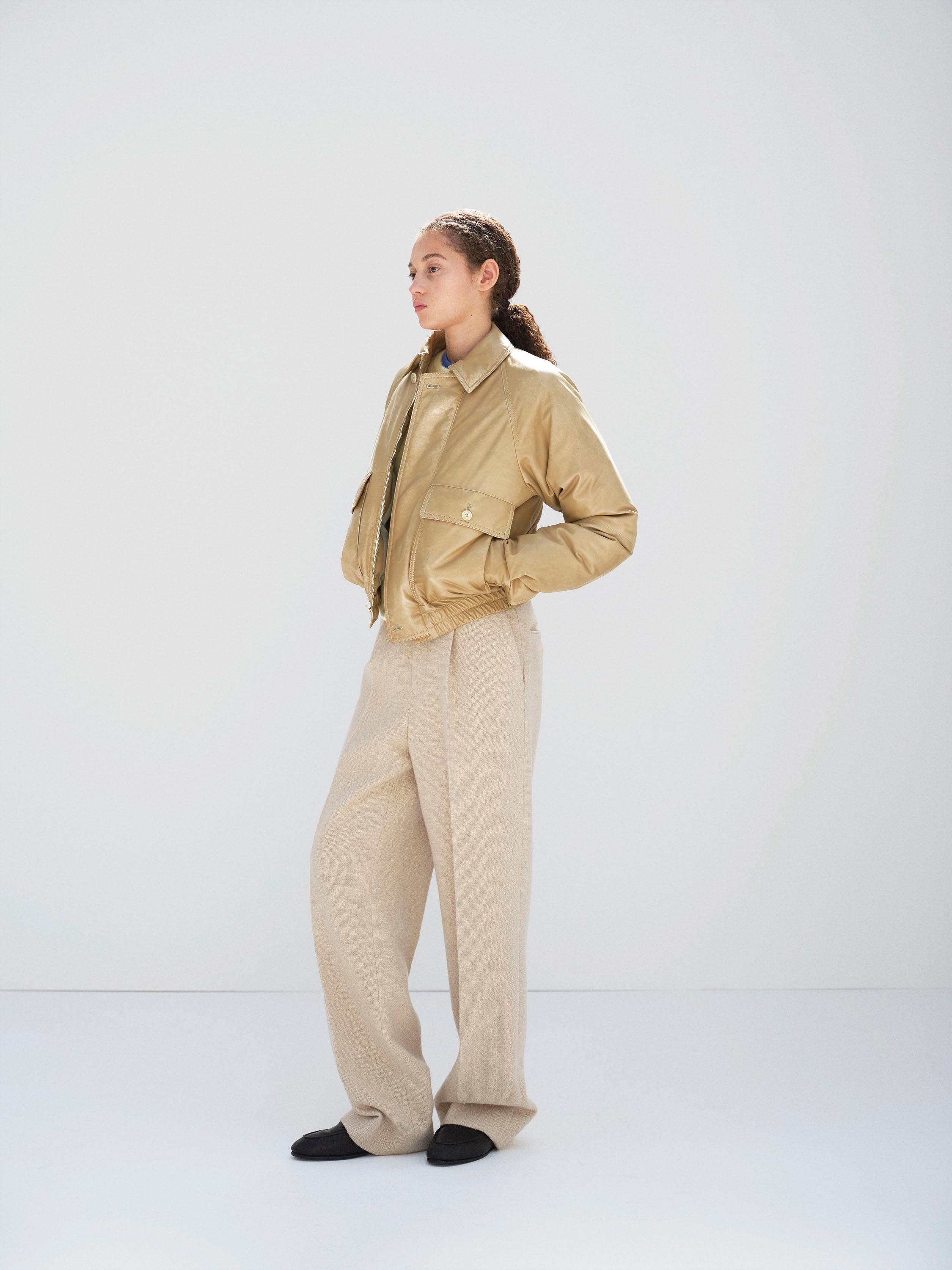 FINE CALF LEATHER DOWN BLOUSON 詳細画像 BEIGE 2